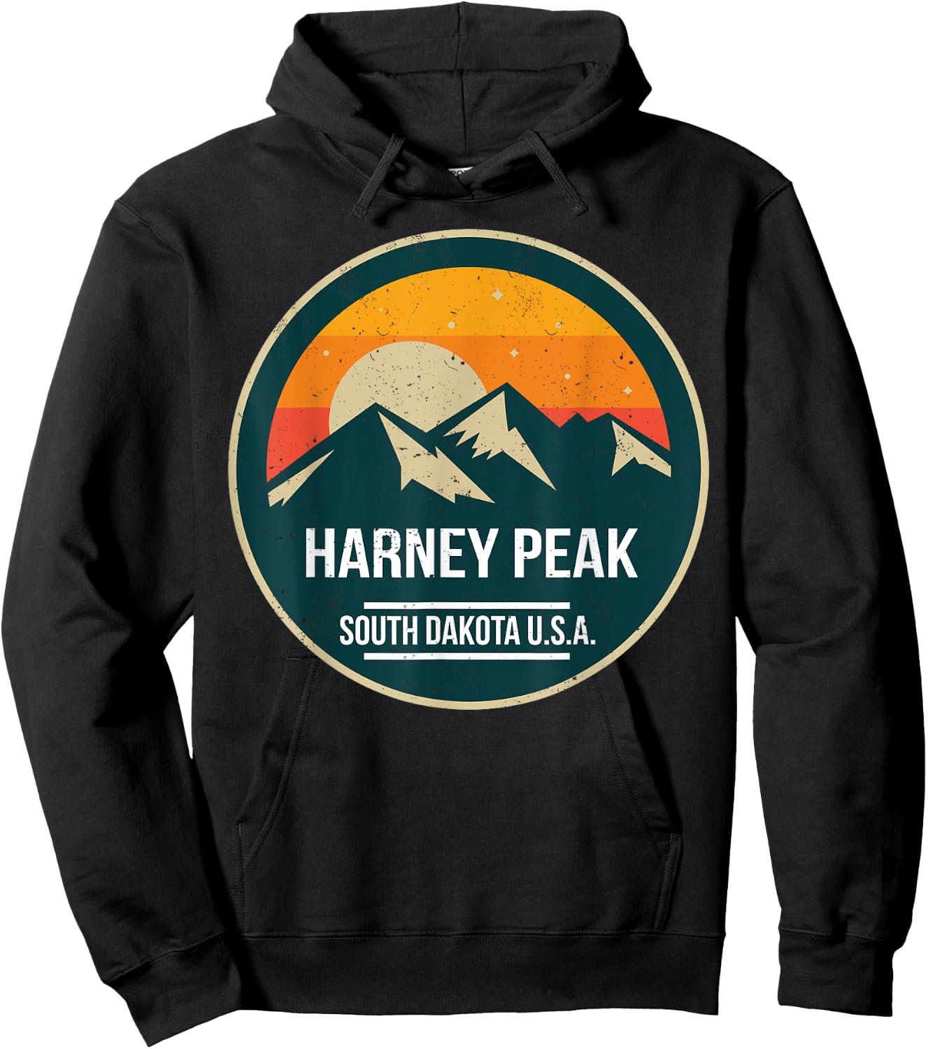 Harney Peak National Park Outdoor nature hiking Hoodie - Hoodie | Black