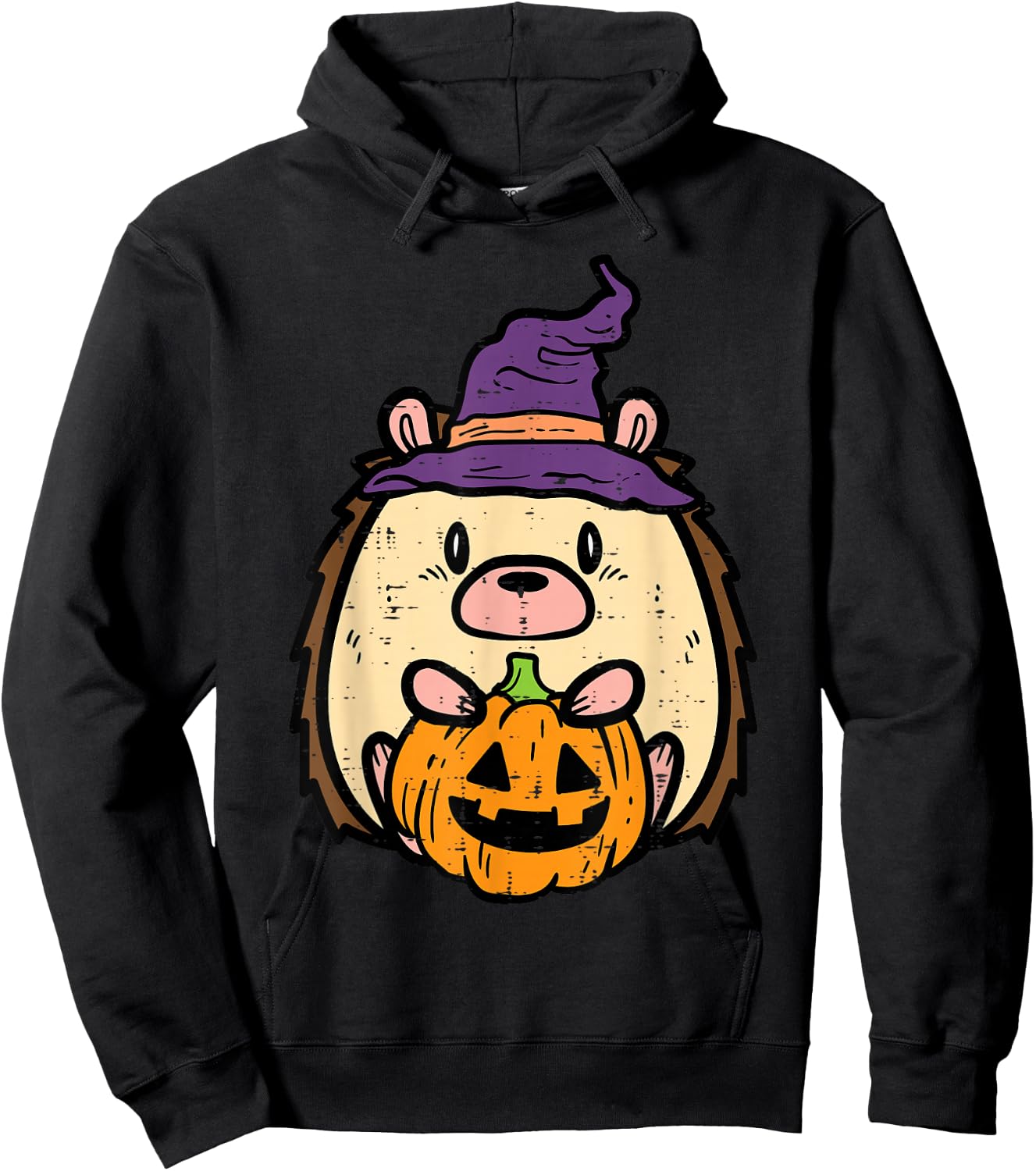 Halloween Hedgehog Fun Costume Girls Boys Kids Toddler Youth Hoodie - Hoodie | Black