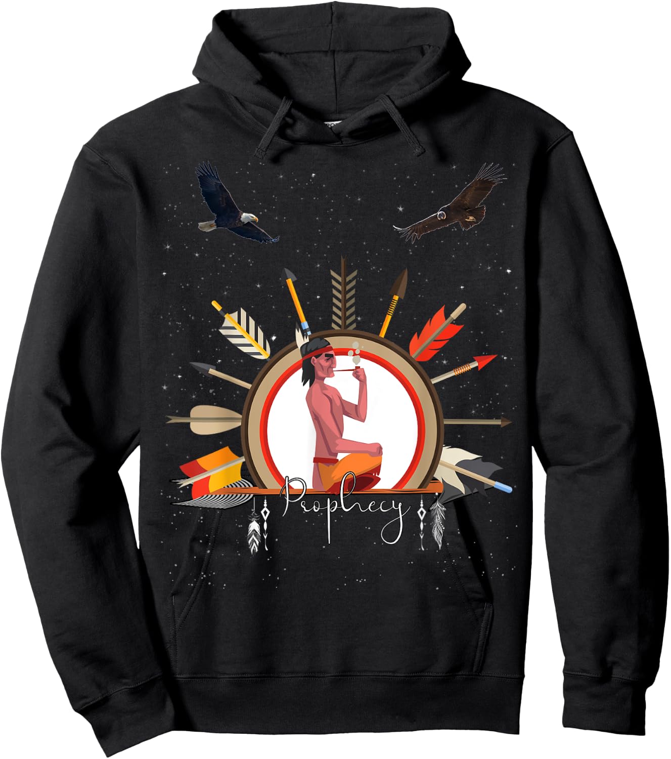 eagle condor prophecy Spiritual Shamanic Gift Hoodie - Hoodie | Black