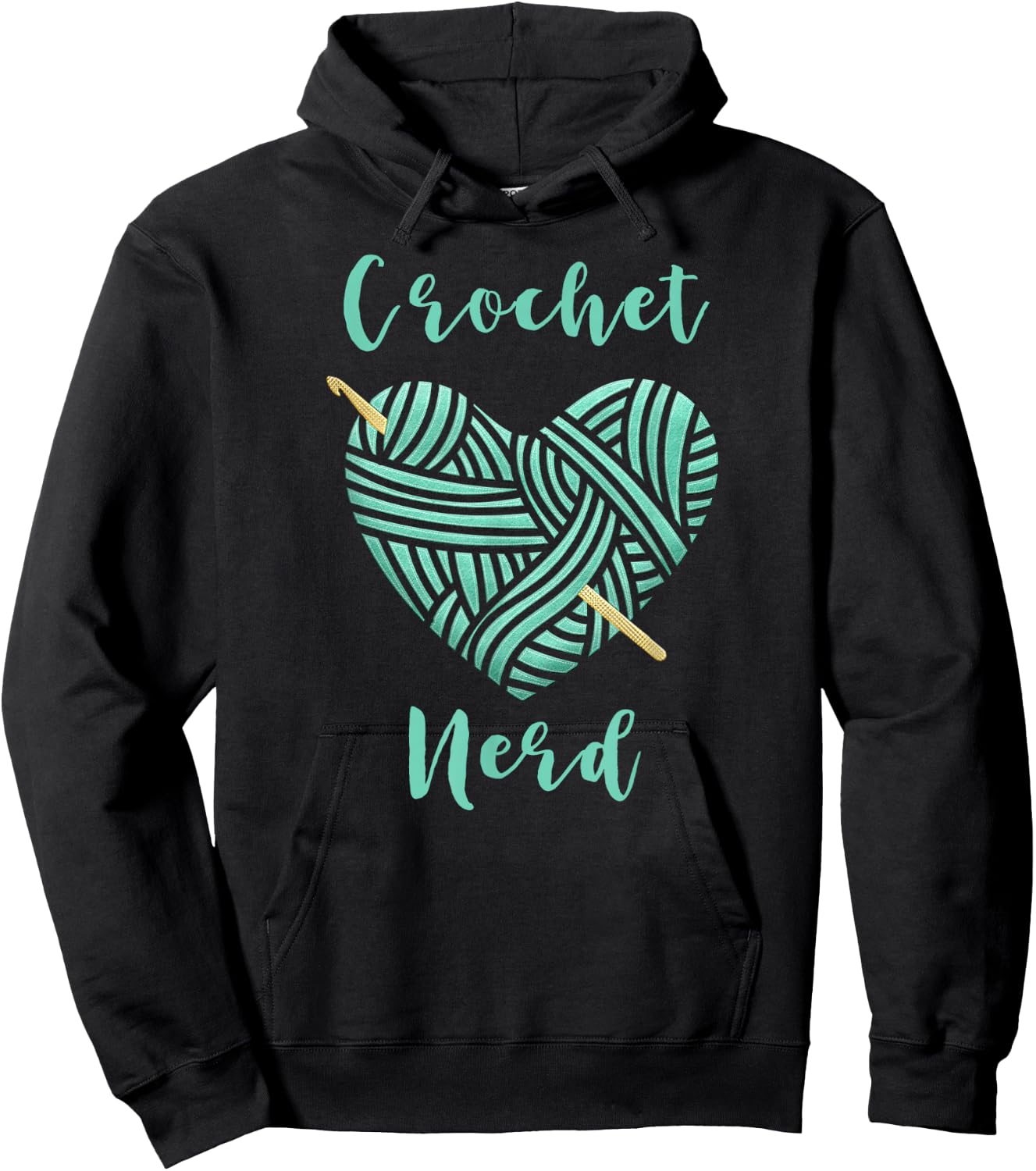 Crochet Nerd Shirt Crochet T Shirt Funny Knitting Hoodie - Hoodie | Black