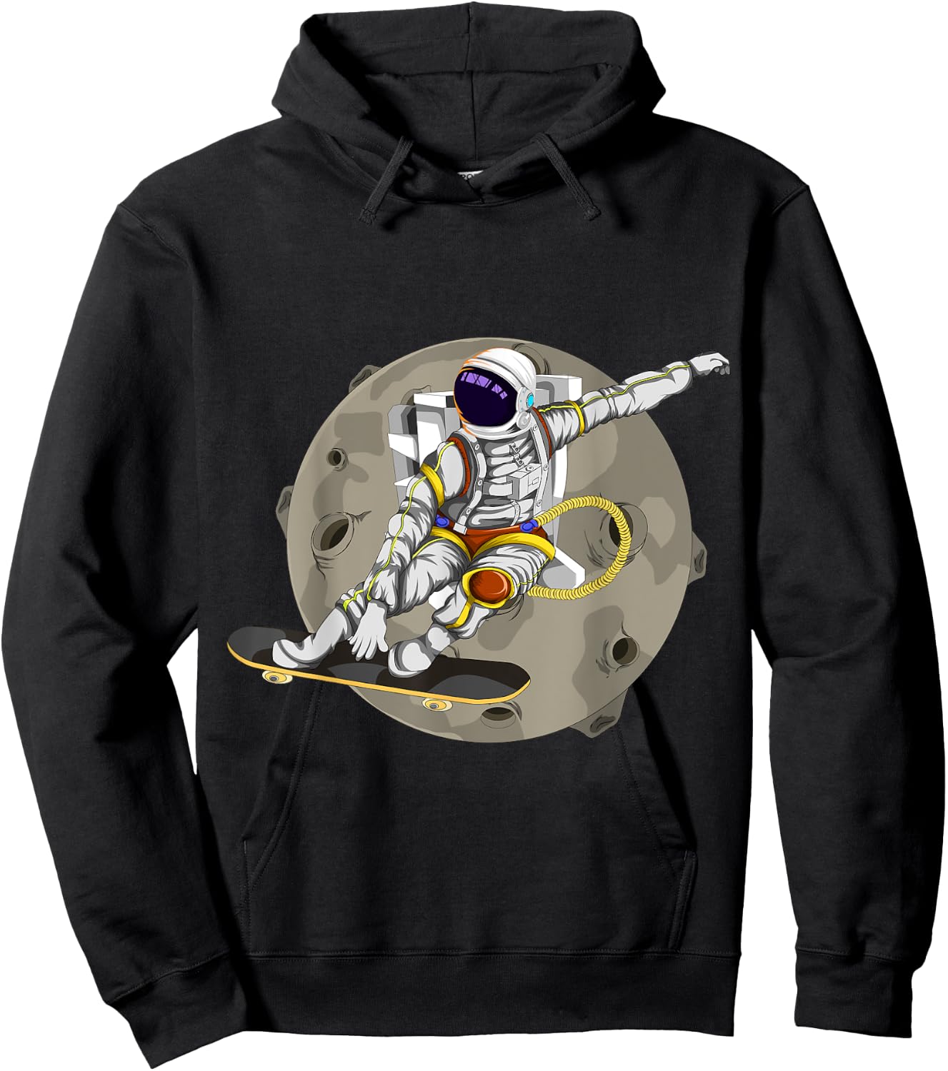 Planets Skateboard Men Boys Kids Astronaut Hoodie - Hoodie | Black
