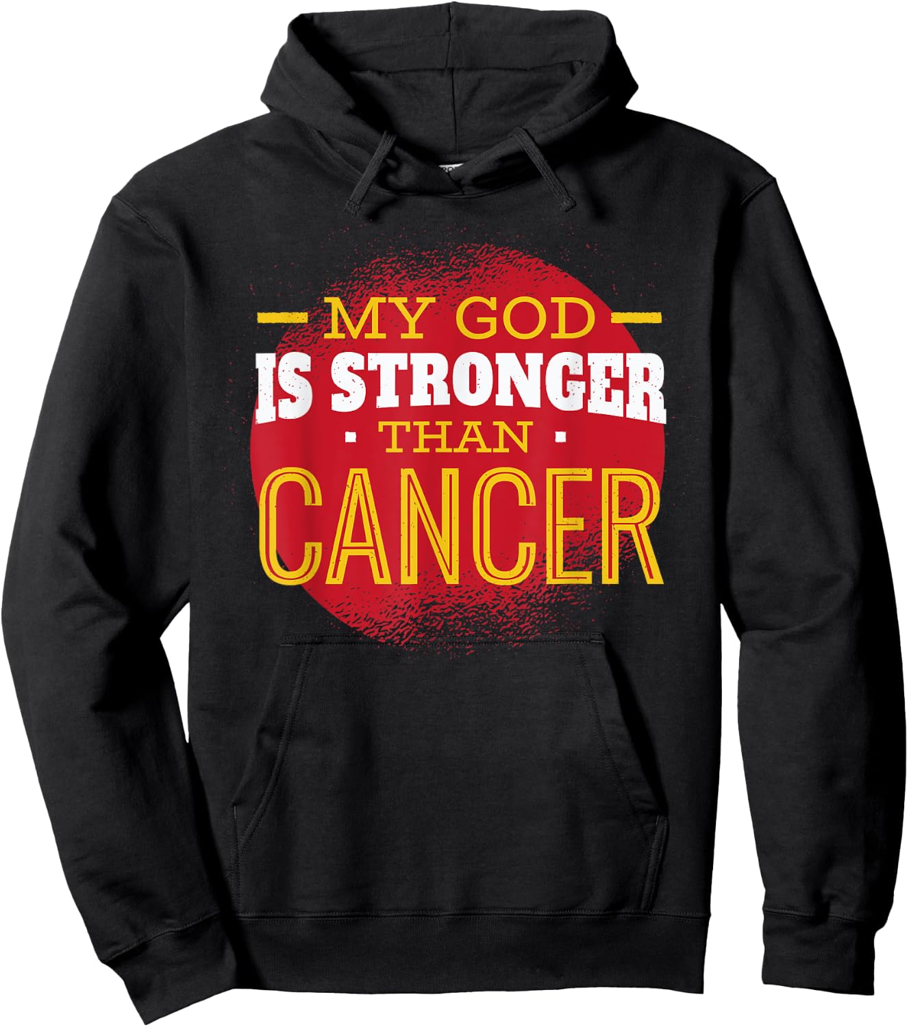 My God is Stronger Than Cancer Fight Cancer Chemo Survivor Hoodie - Hoodie | Black