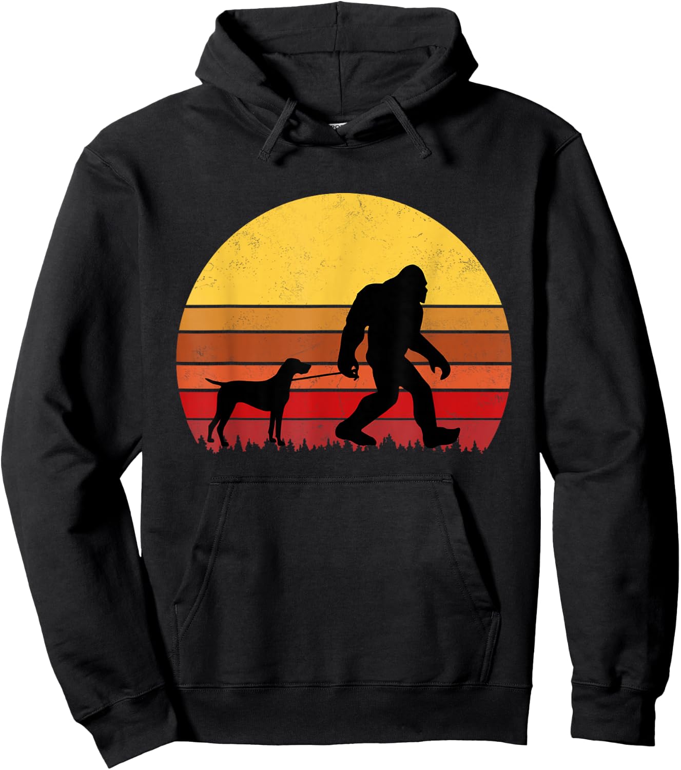 German Shorthaired Pointer Funny Retro Dog Design Hoodie - Hoodie | Black