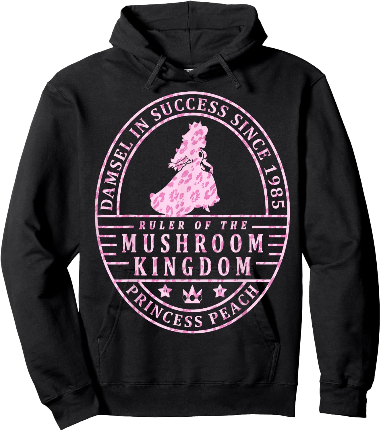 Super Mario Princess Peach Ruler Of The Mushroom Kingdom Hoodie - Hoodie | Black