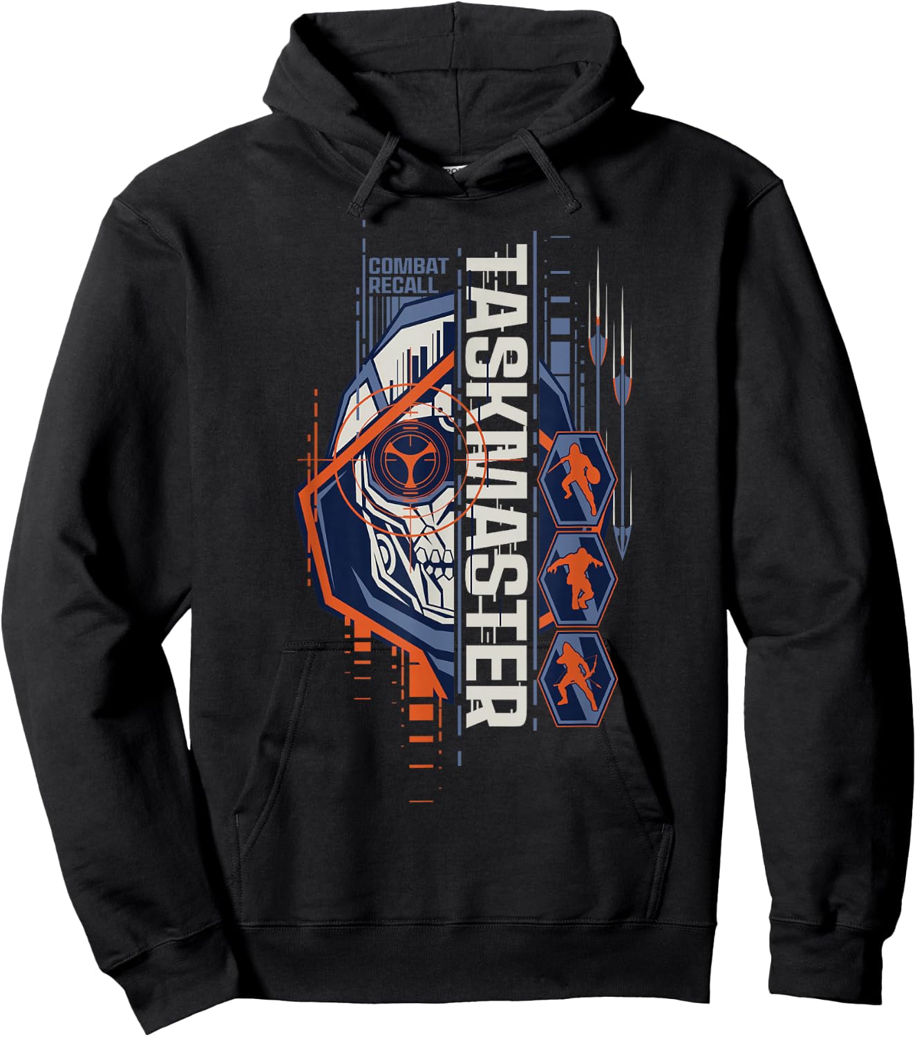 Marvel Black Widow Taskmaster Mask Hoodie - Hoodie | Black