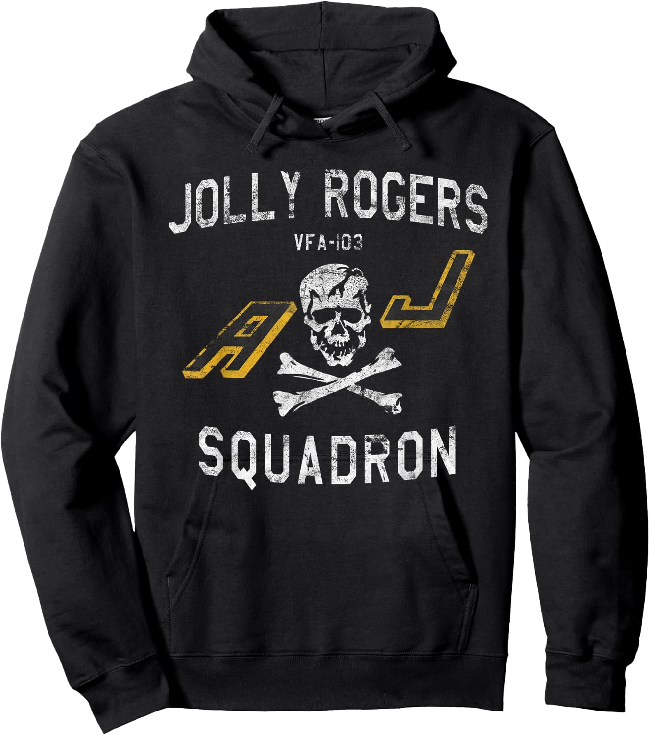 Jolly Rogers Strike Fighter Squadron VFA-103 Vintage Hoodie - Hoodie | Black