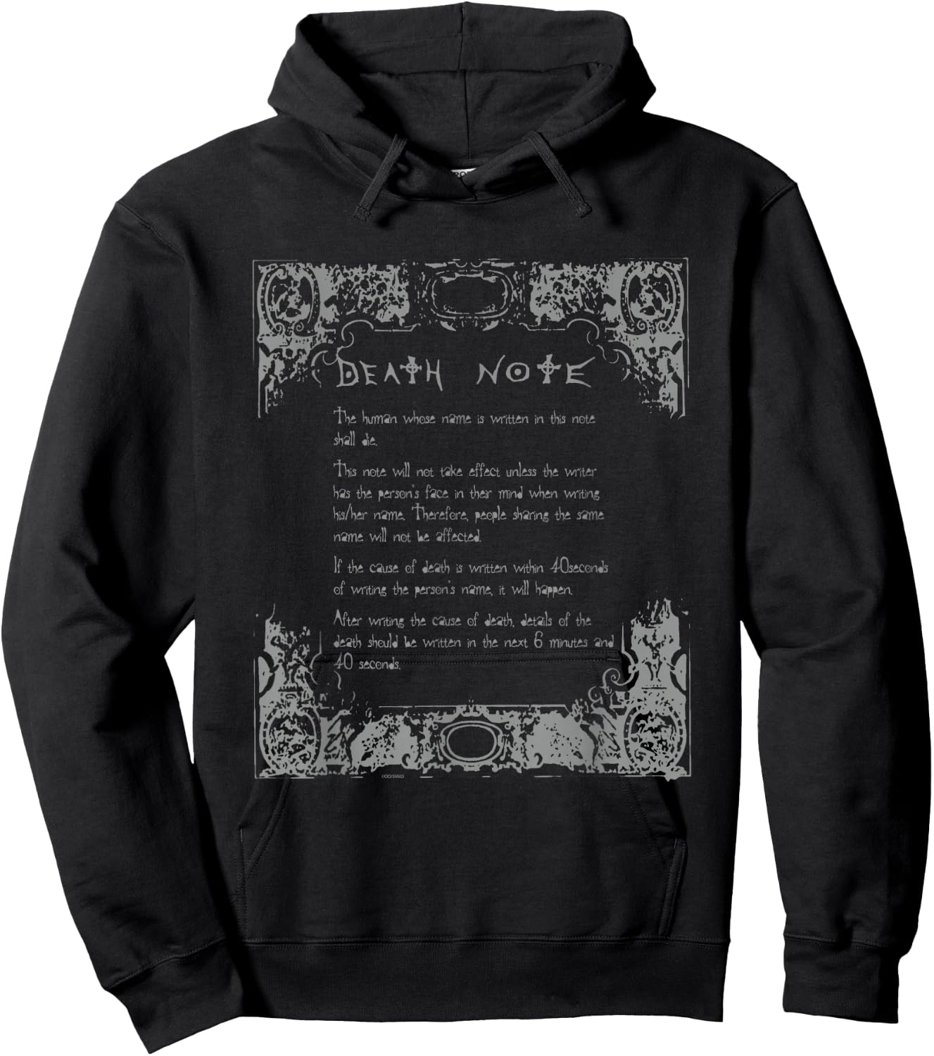Death Note How to Use Notebook Anime Hoodie - Hoodie | Black