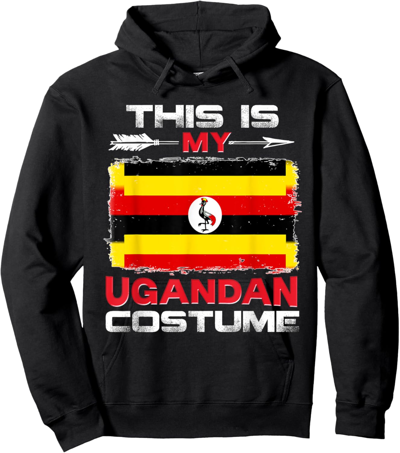 This Is My Ugandan Costume Uganda Hoodie - Hoodie | Black