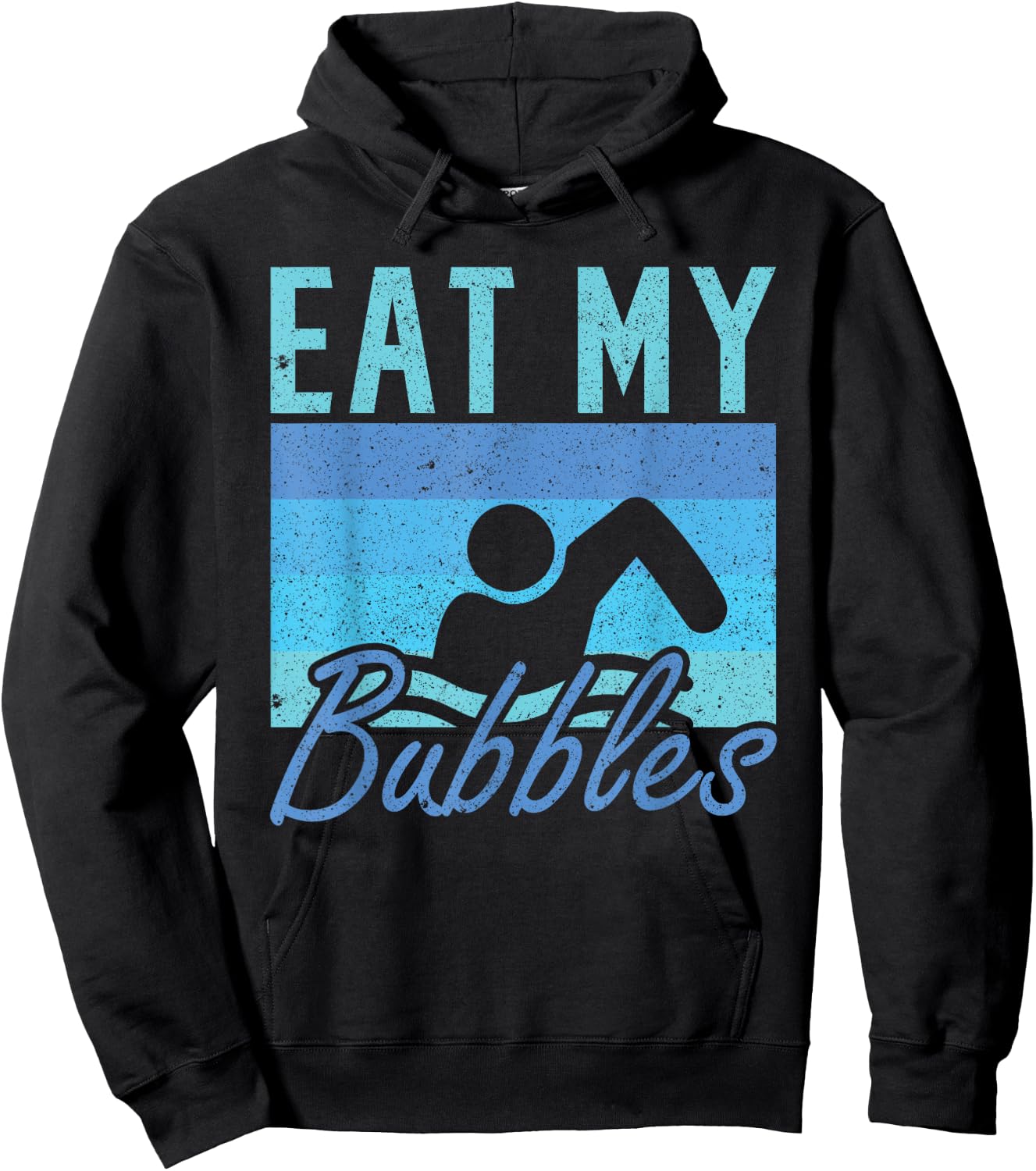 Eat my Bubbles Swim Swimmer Hoodie - Hoodie | Black