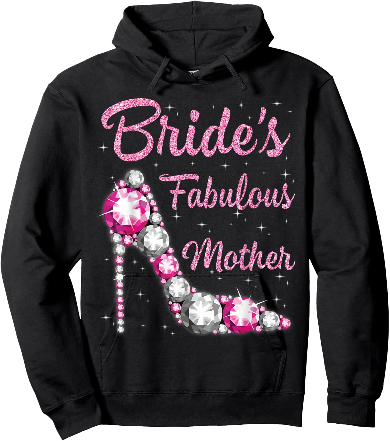 Mother's Fabulous Bride Happy Wedding Married Day Vintage Hoodie - Hoodie | Black