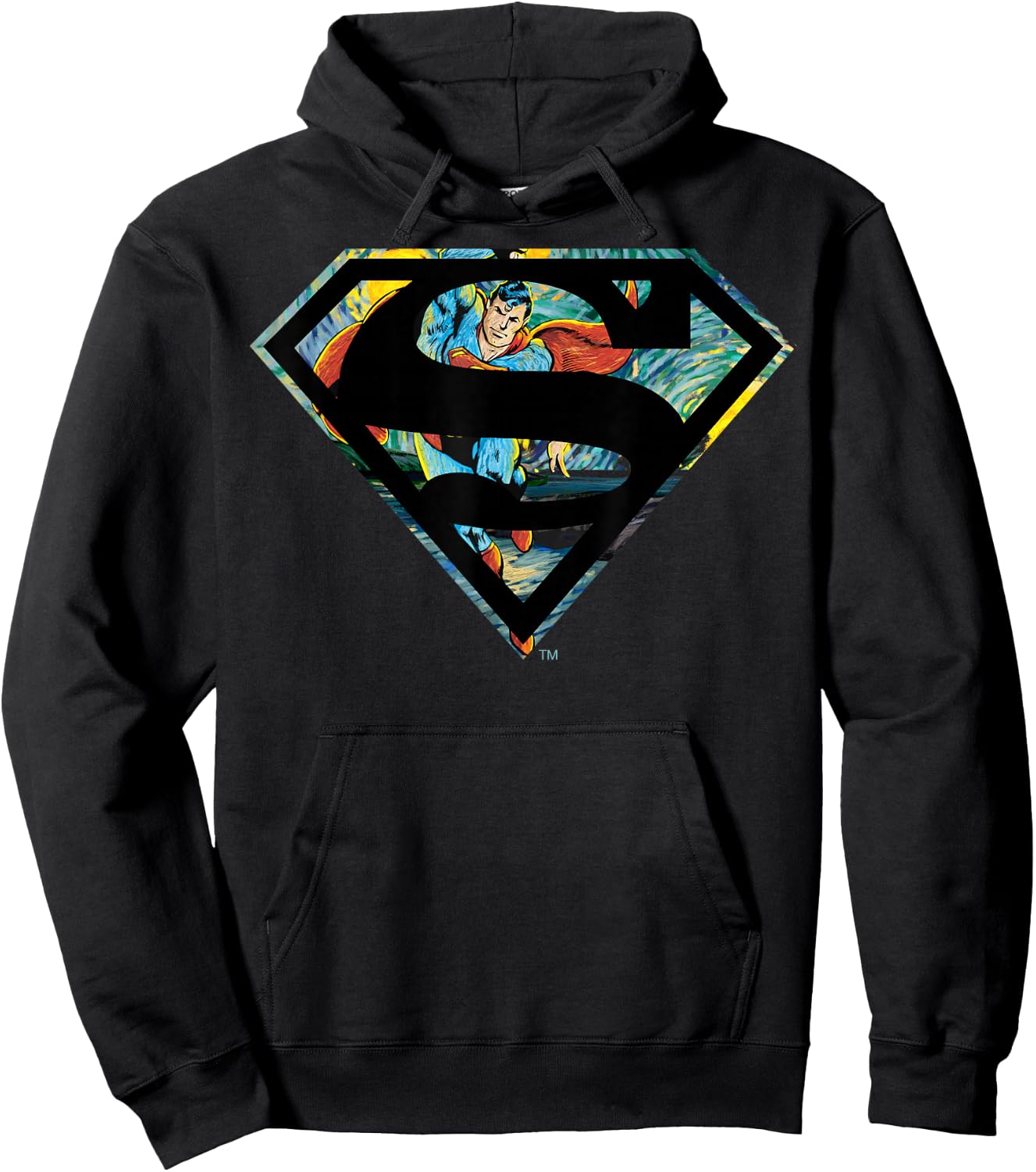 DC Comics Superman Face Logo Hoodie - Hoodie | Black