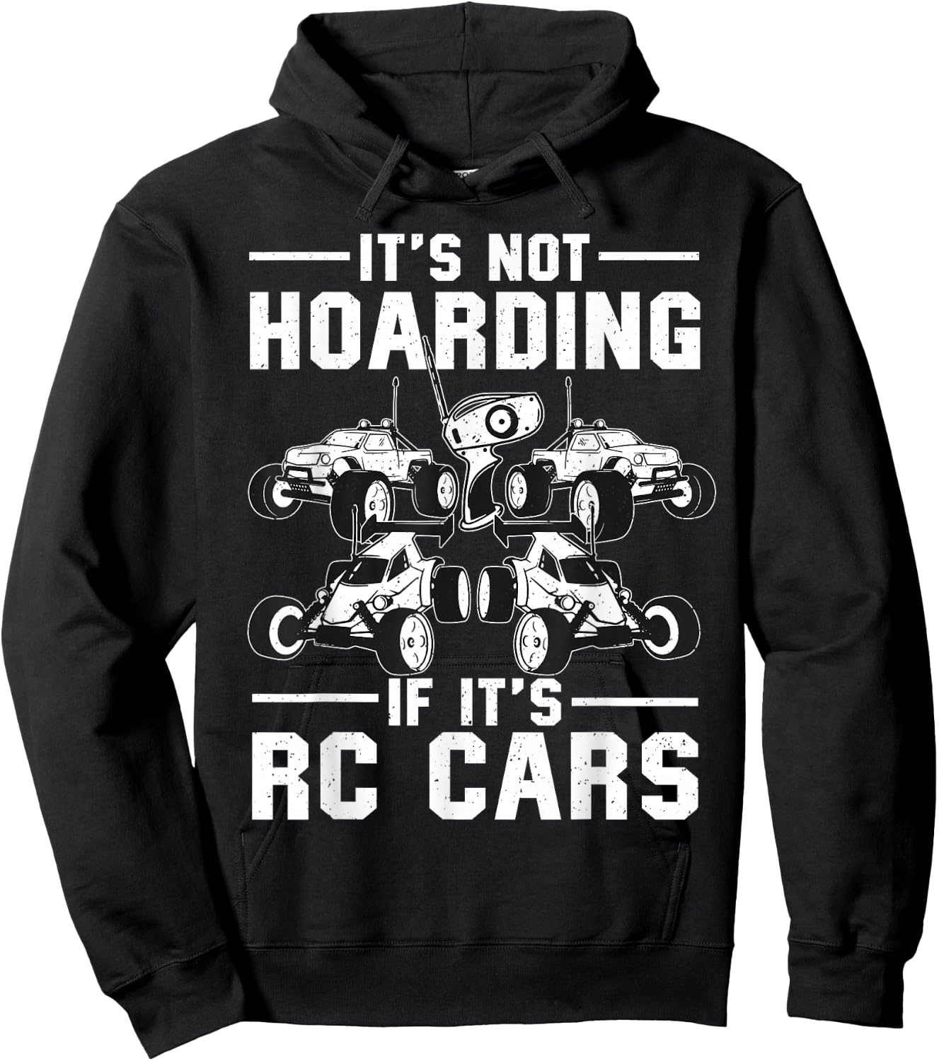 Funny RC Car Design Women Kids RC Car Racing Lovers Hoodie - Hoodie | Black