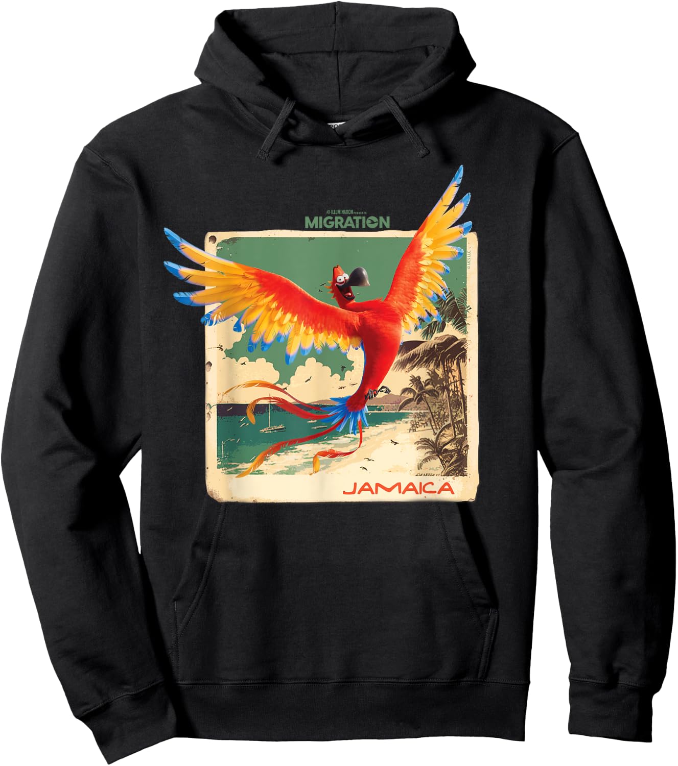 Migration Jamaica Parrot Hoodie - Hoodie | Black