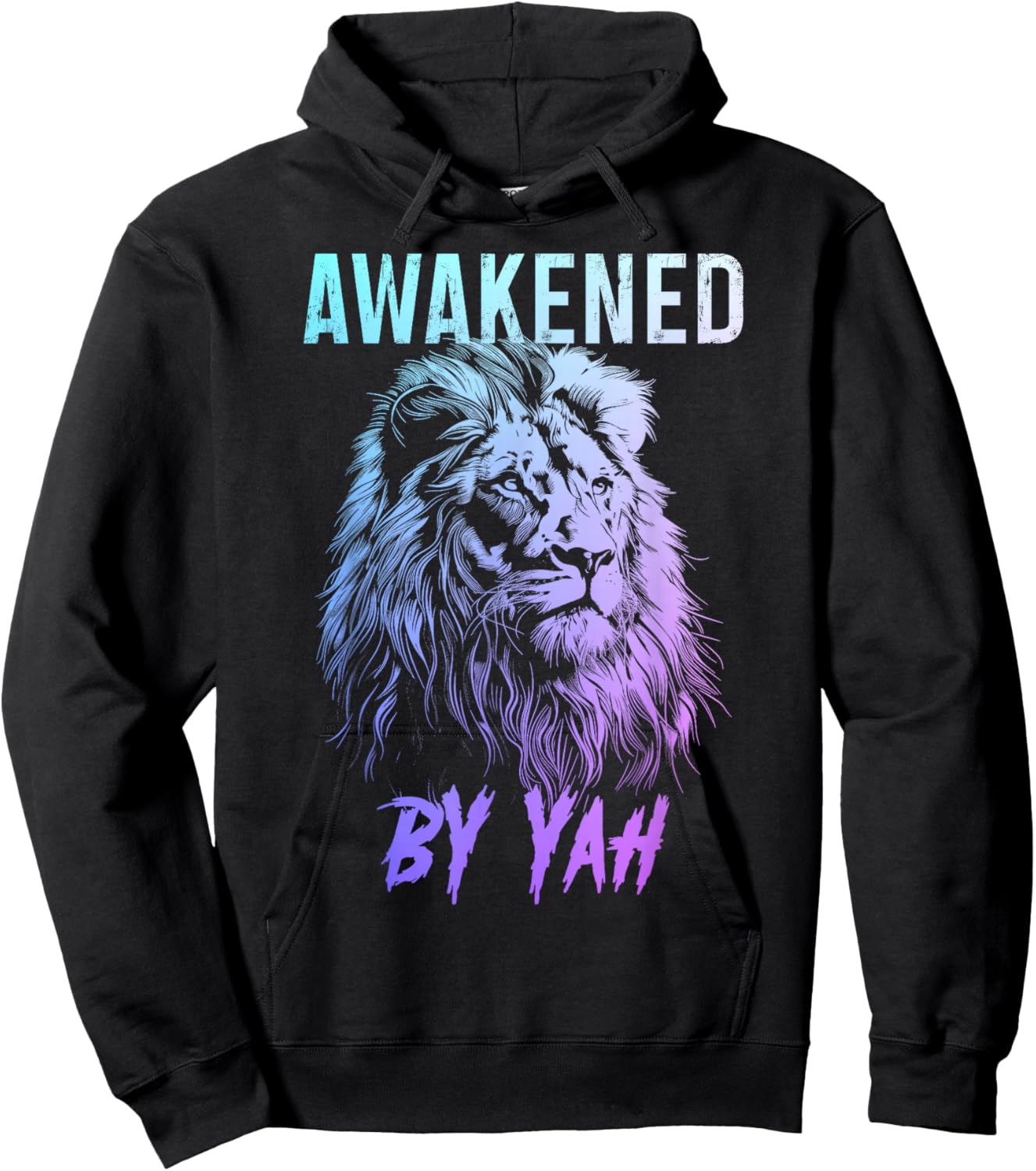 Hebrew Israelite Awakened By Yah Lion Of Judah Jewish Yahweh Hoodie - Hoodie | Black