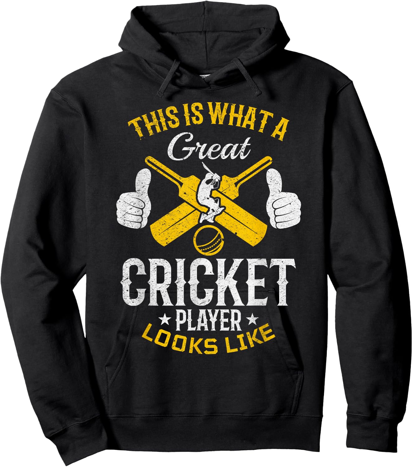 Cricket Game Cricket Sport - Great Cricket Player Hoodie - Hoodie | Black