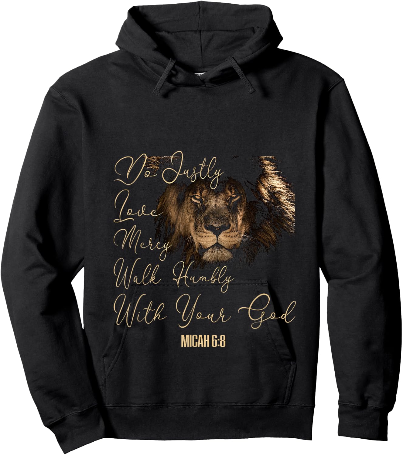 Micah 6:8 T Bible Verse Do Justice Love Mercy Walk Humbly T Hoodie - Hoodie | Black