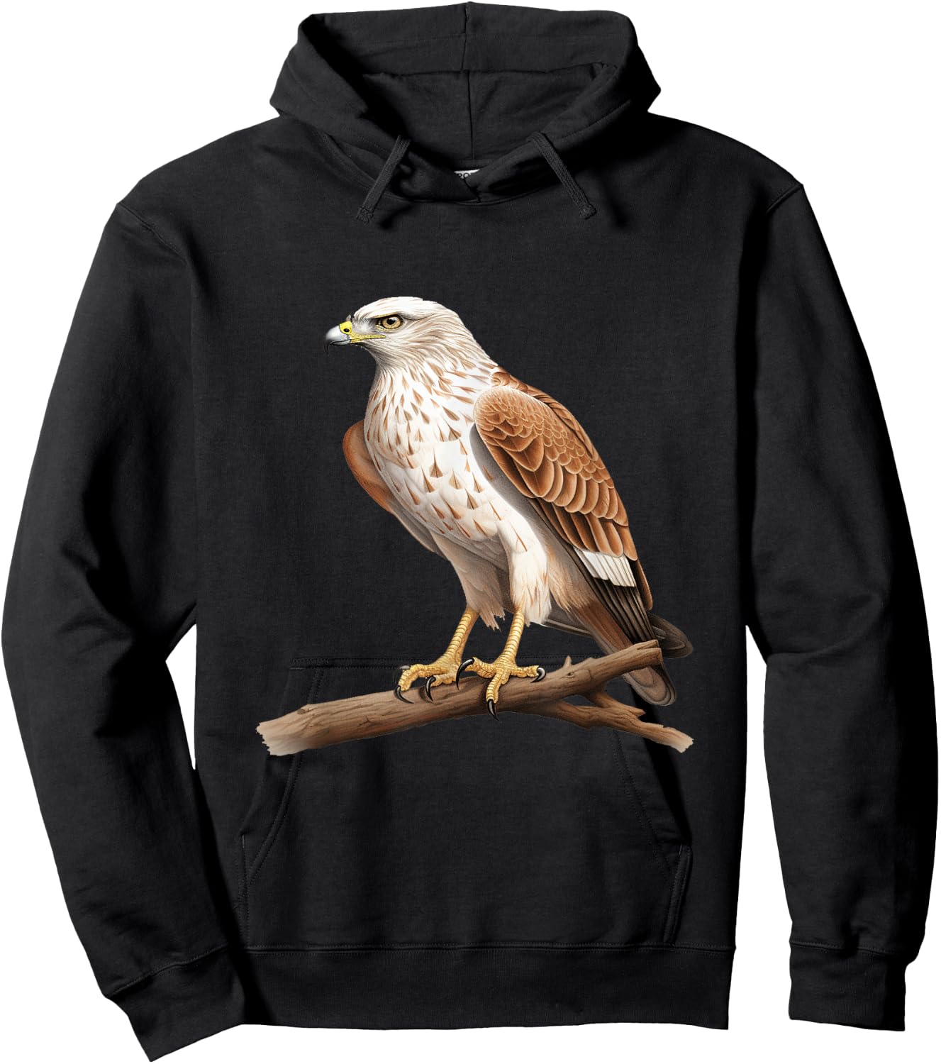 Hawk bird lover illustration Hoodie - Hoodie | Black