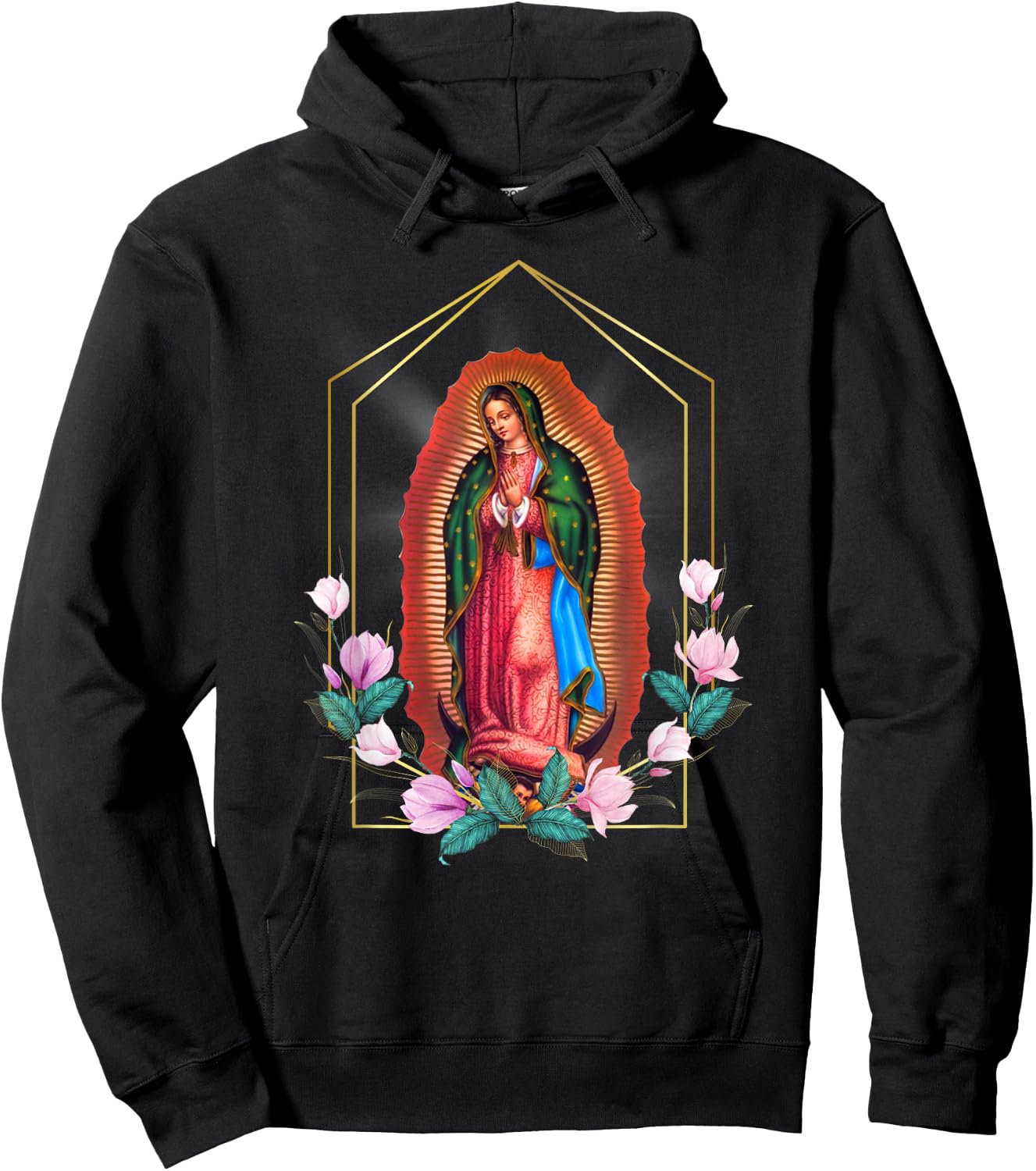 Our Lady of Guadalupe - Blessed Holy Virgin Mary Catholic Hoodie - Hoodie | Black