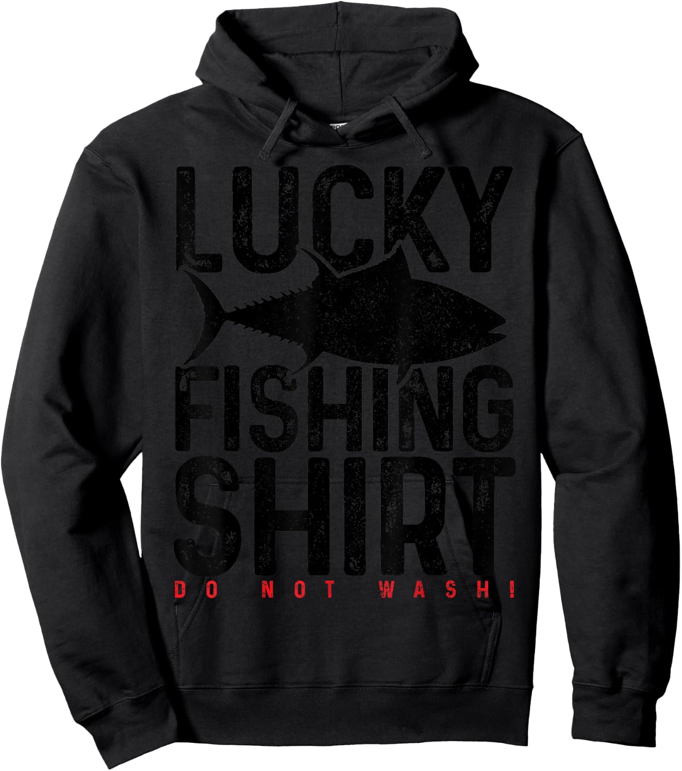 Tuna, fishing, lucky charm, fishing gift Hoodie - Hoodie | Black