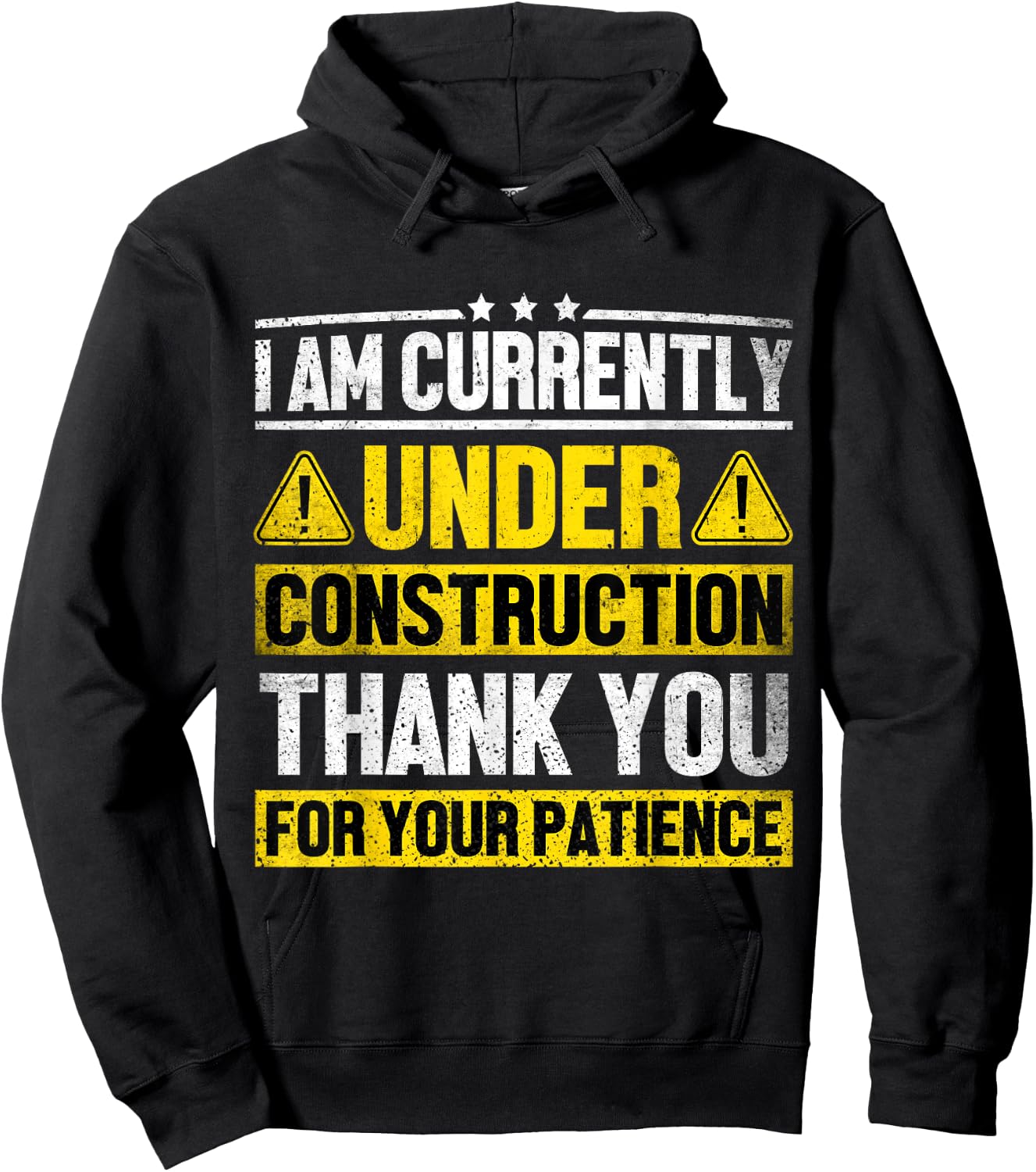 I Am Currently Under Construction Fitness Gym Workout Hoodie - Hoodie | Black