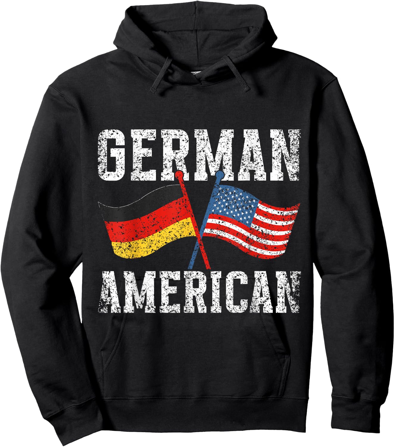 American German Us America Usa Germany German American Hoodie - Hoodie | Black