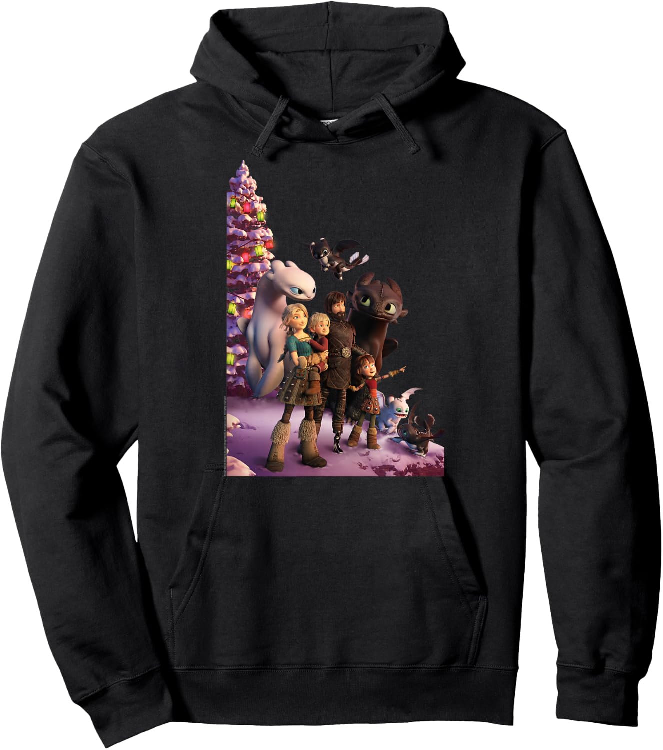 How to Train Your Dragon 3 One Big Family Hoodie - Hoodie | Black