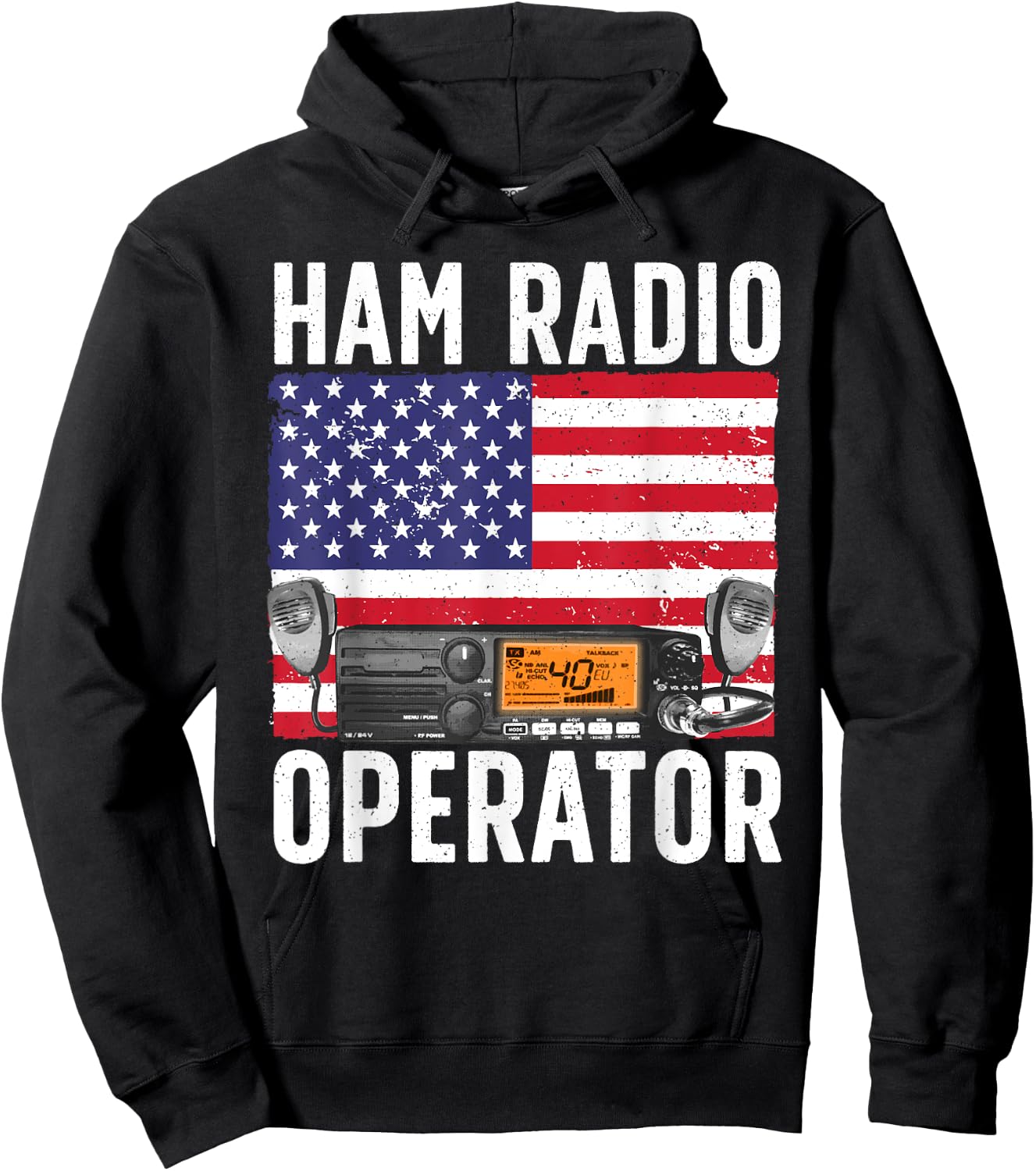 Cool Ham Radio Operator Art Women Ham Amateur Radio Hoodie - Hoodie | Black