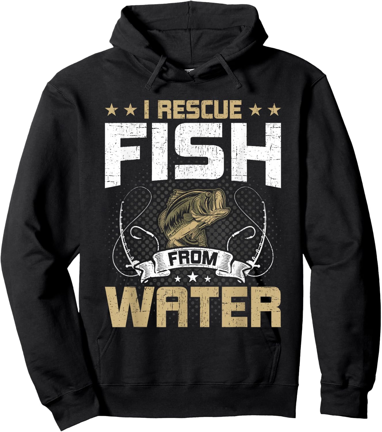 I Rescue Fish From Water Fly Fishing Hoodie - Hoodie | Black