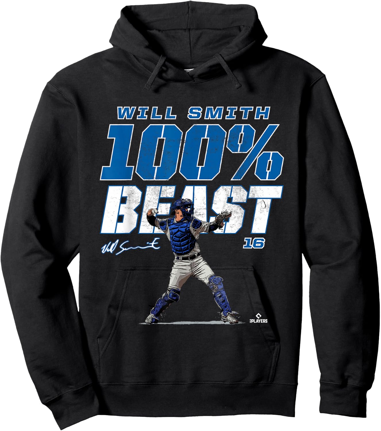 100% Beast Will Smith Los Angeles MLBPA Hoodie - Hoodie | Black