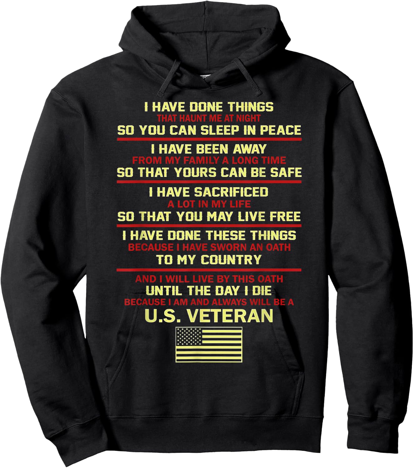 I Have Done Things That Haunt Me At Night Hoodie - Hoodie | Black