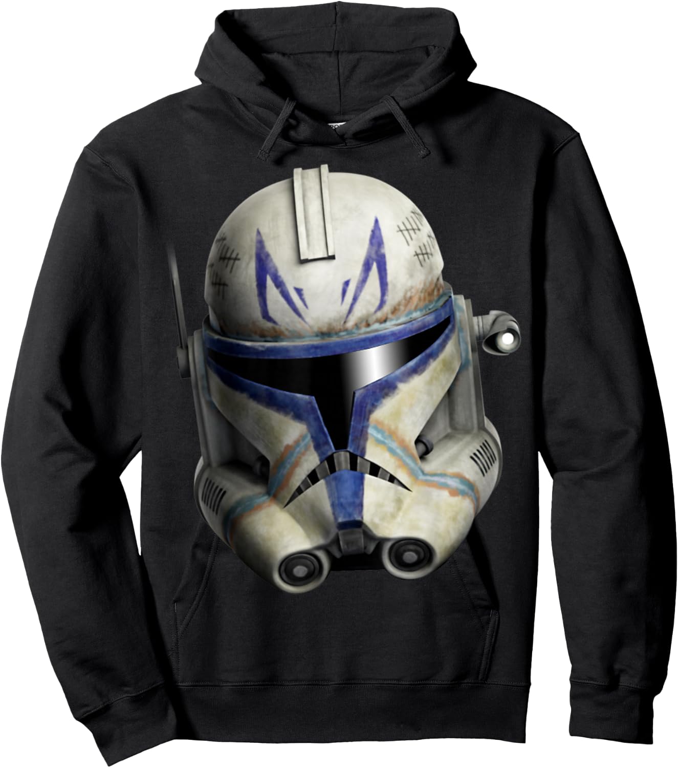 Star Wars: The Clone Wars Clone Captain Rex Big Face Hoodie - Hoodie | Black