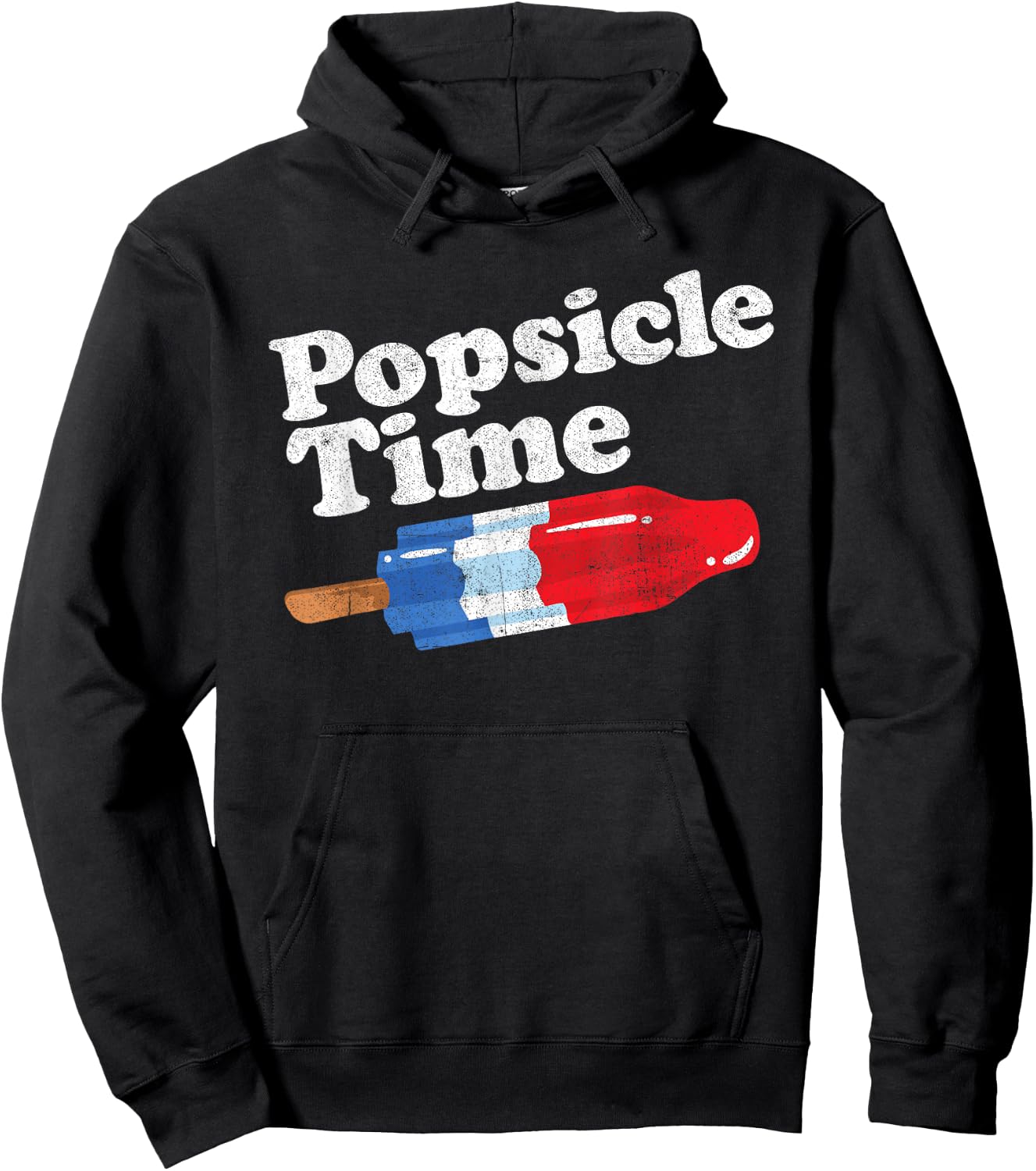 Summer Popsicle Time Funny Bomb Retro 80s Pop Vacation Gift Hoodie - Hoodie | Black