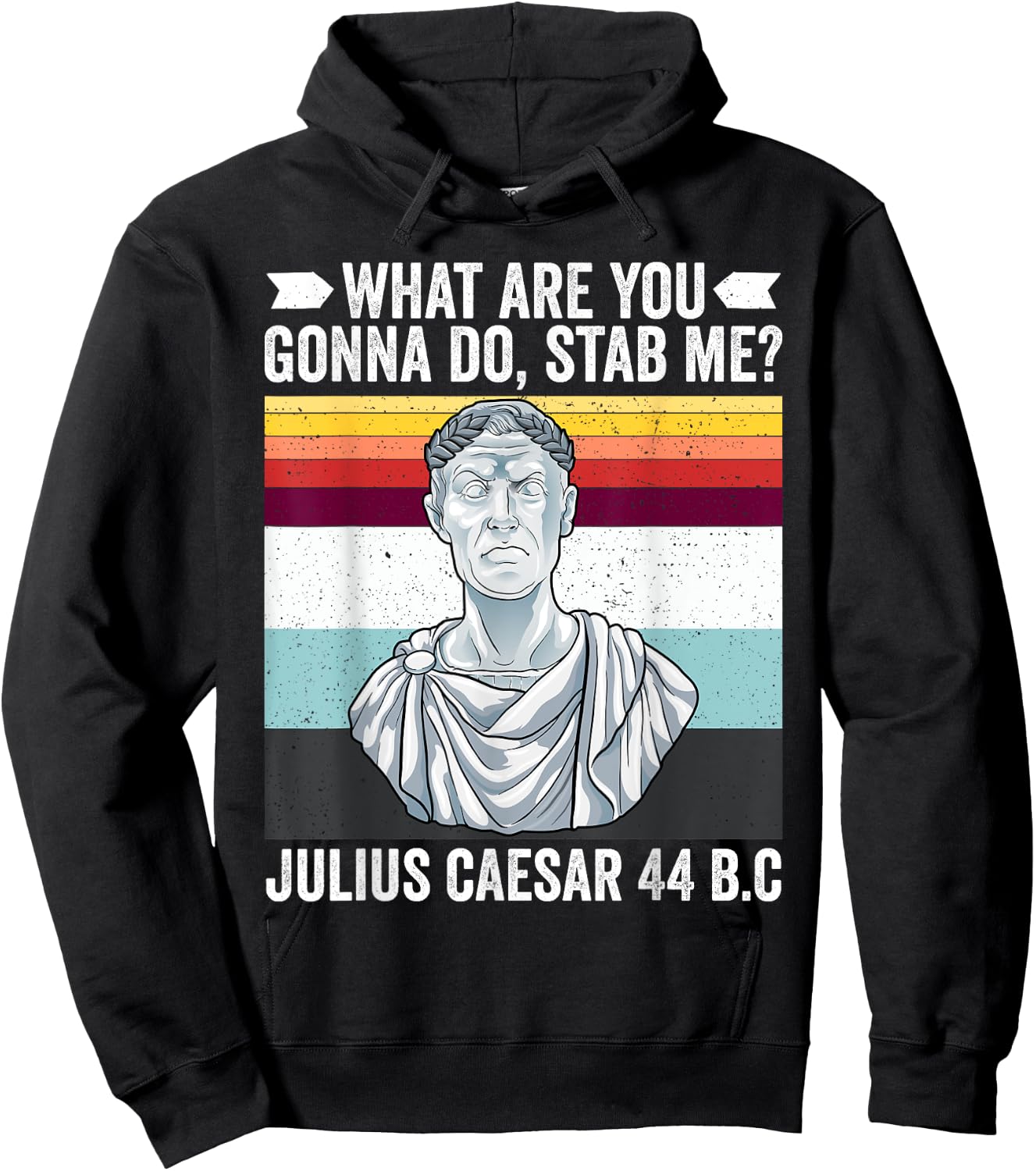 Vintage What Are You Gonna Do Rod Me Julius Caesar Funny Hoodie - Hoodie | Black