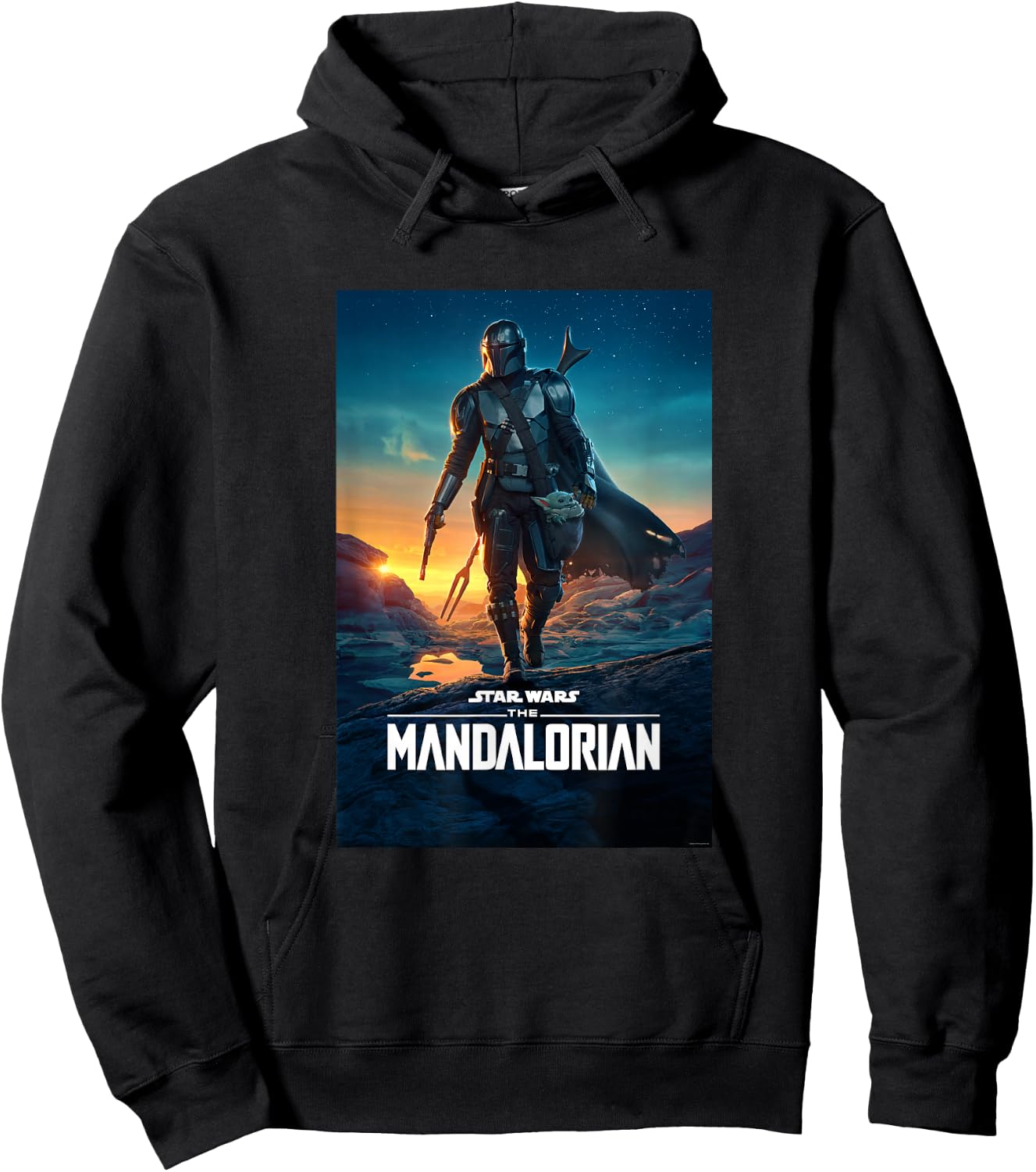 Star Wars The Mandalorian Season 2 Poster Hoodie - Hoodie | Black