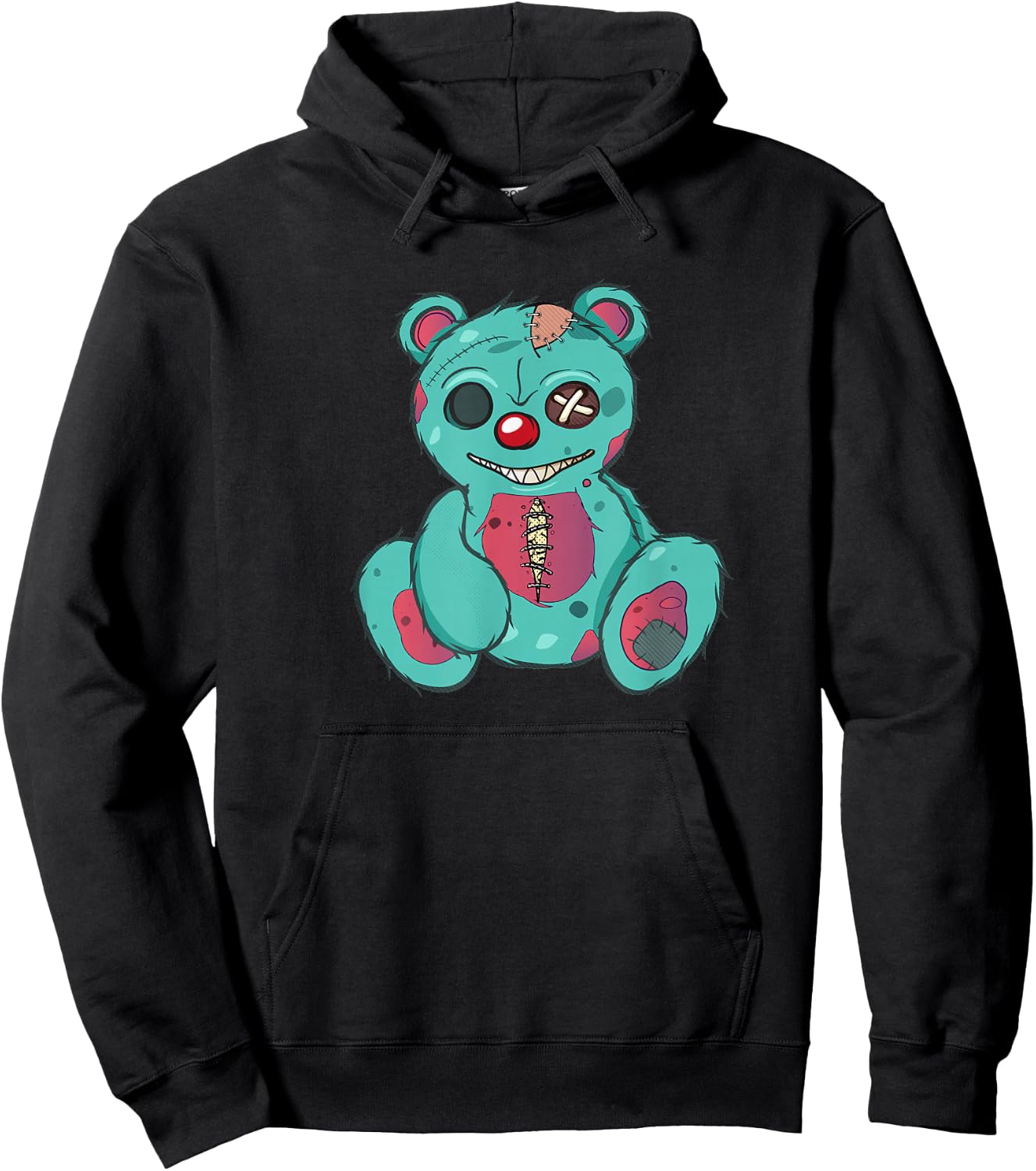 Evil Scary Teddy Bear Hoodie - Hoodie | Black