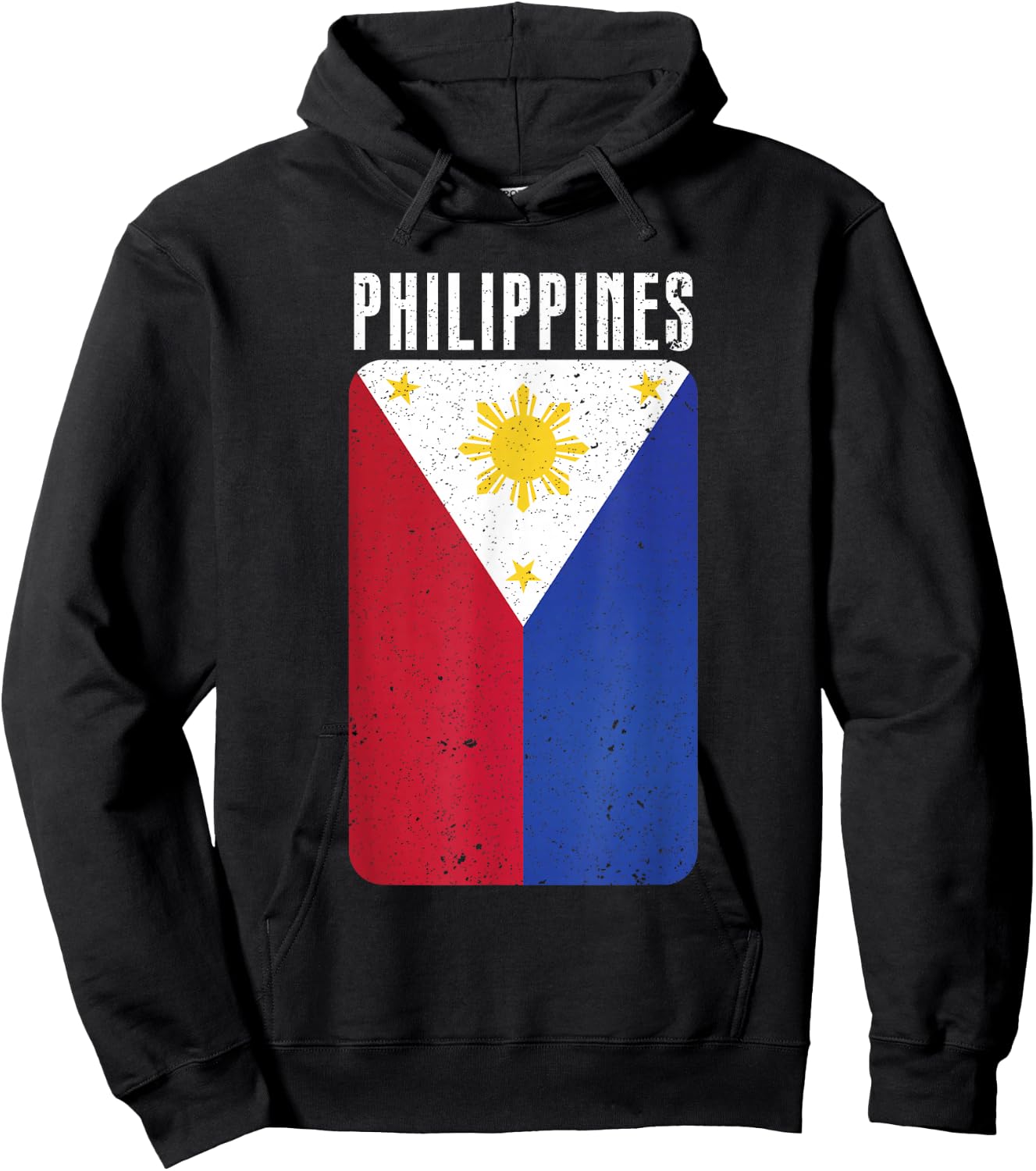 Philippine Flag Manila Asia Philippines Hoodie - Hoodie | Black