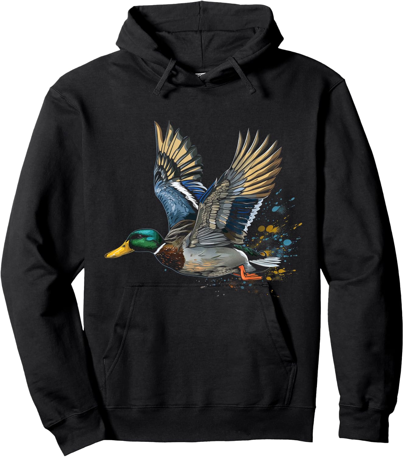 Duck Hunting Waterfowl Mallard Duck Hunter Hoodie - Hoodie | Black