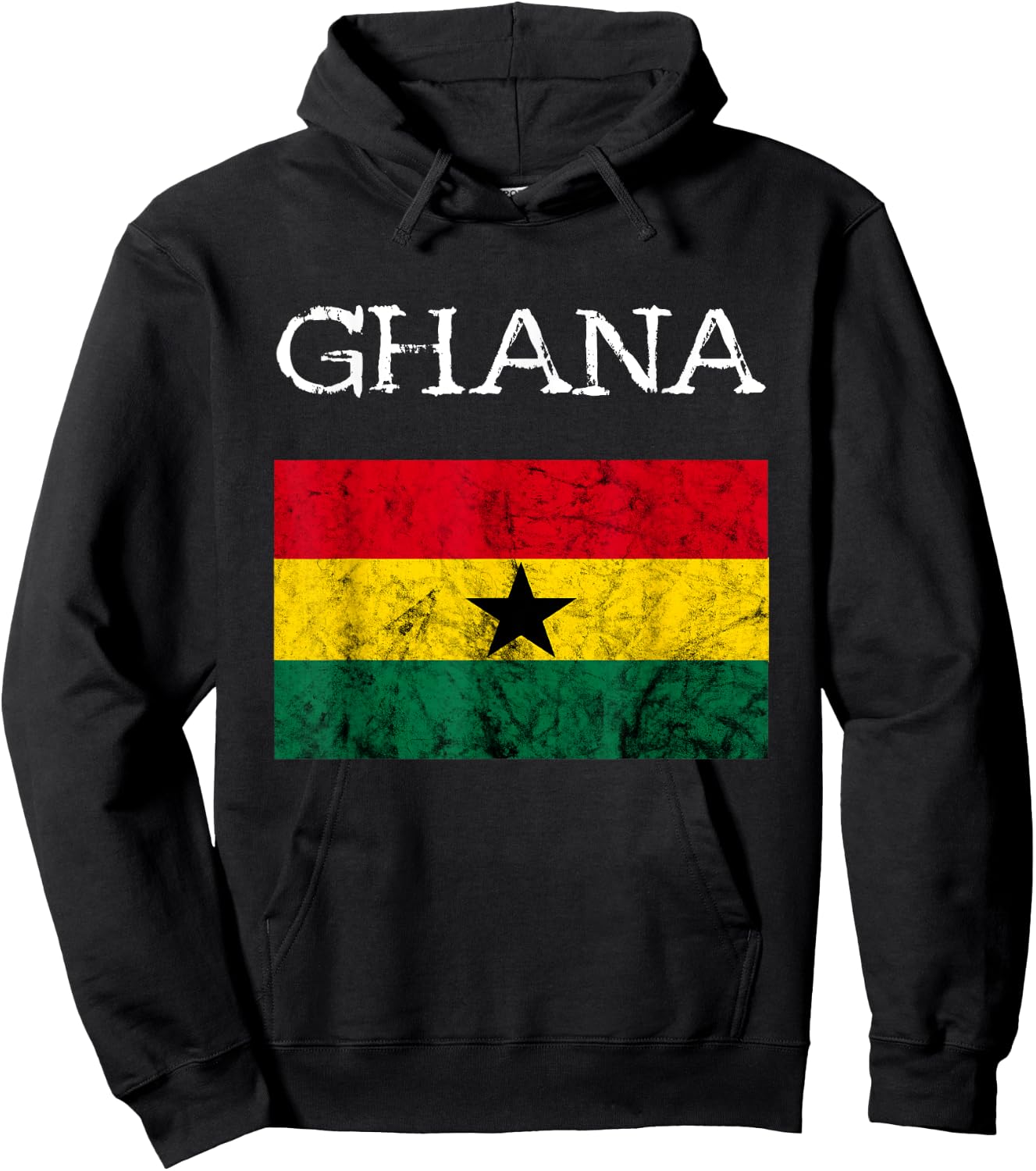 Ghana Flag Ghanaian Flag African Ghanaian Roots Hoodie - Hoodie | Black