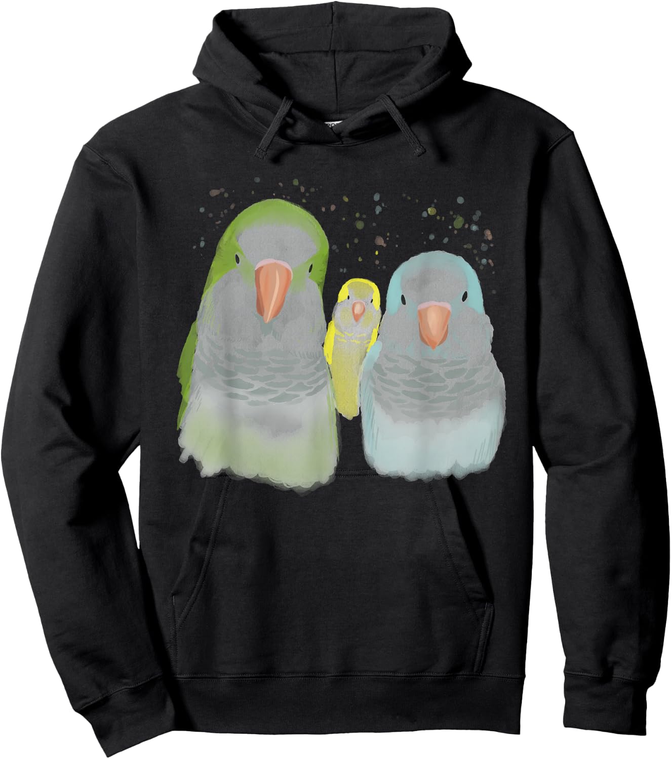 Funny Quaker Parrot Hoodie - Hoodie | Black