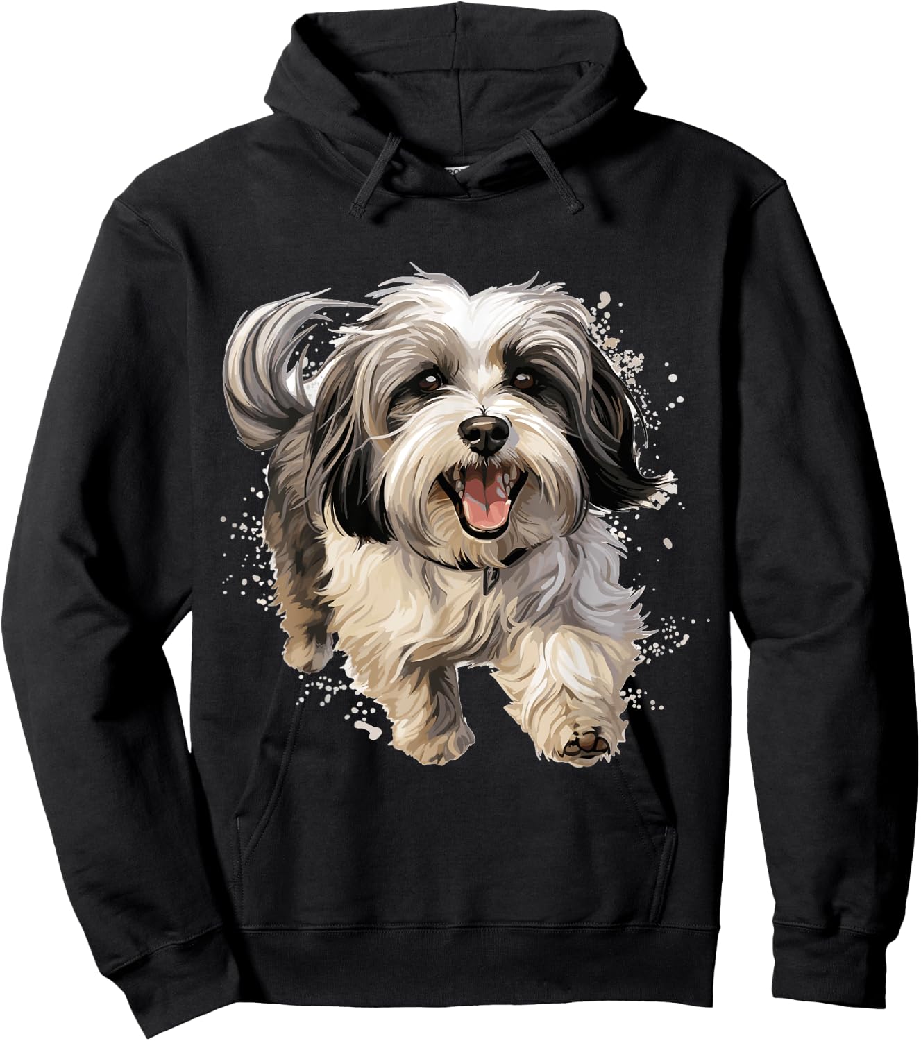 Havanese Dog Breed Pet Cute Graphic Women Girls Kids Hoodie - Hoodie | Black