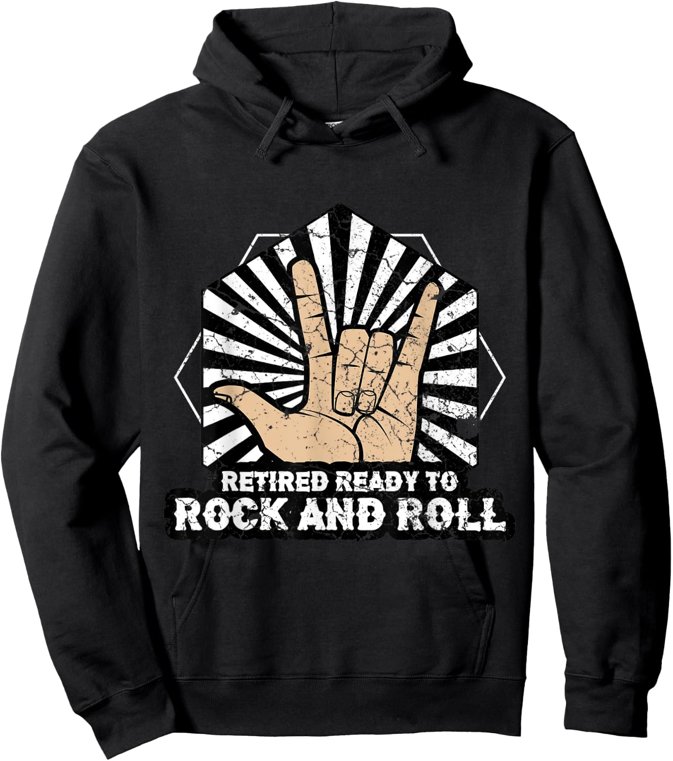 Retired Ready To Rock and Roll Hoodie - Hoodie | Black