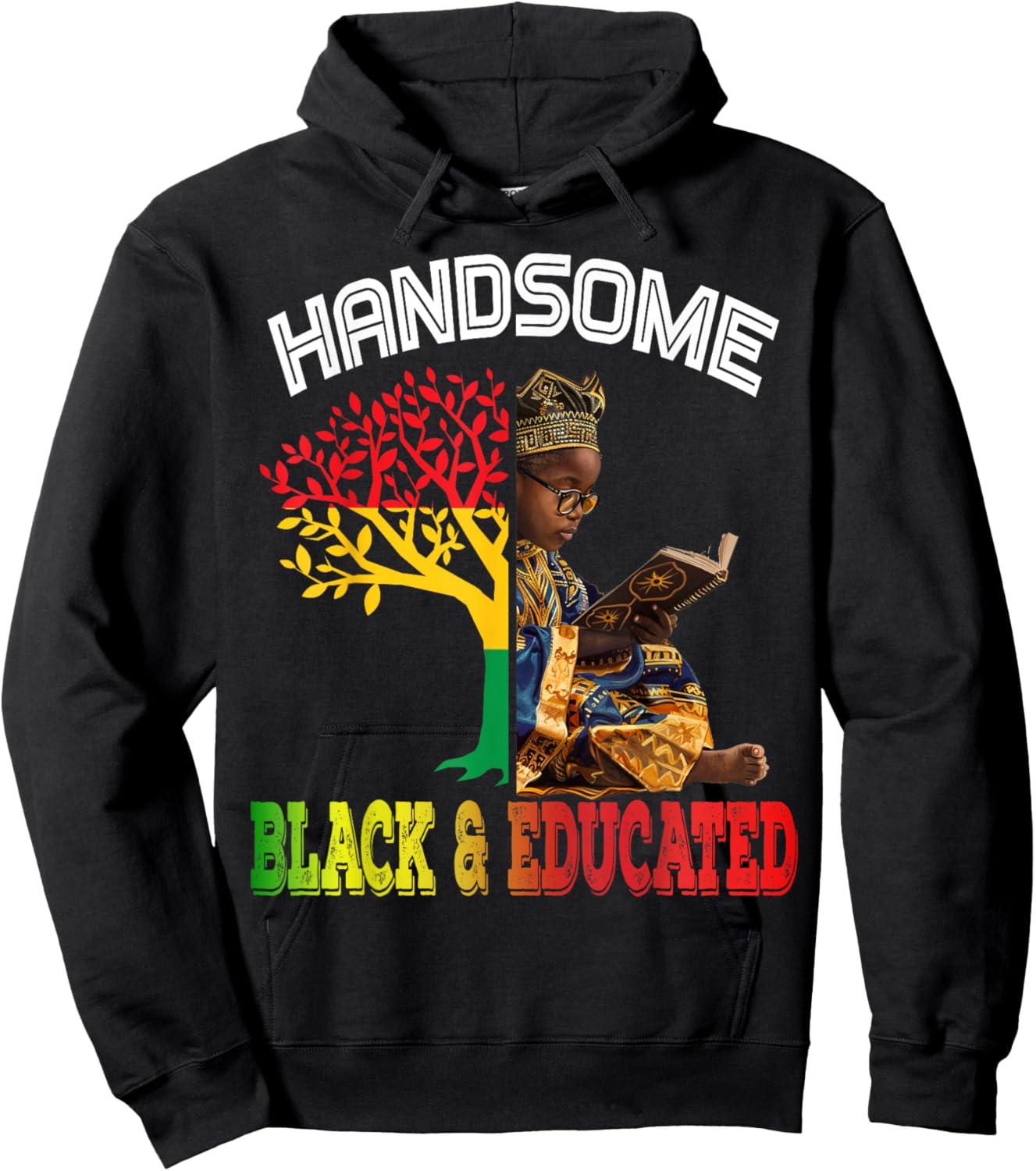 Handsome Black Educated African Black History African Kids Hoodie - Hoodie | Black