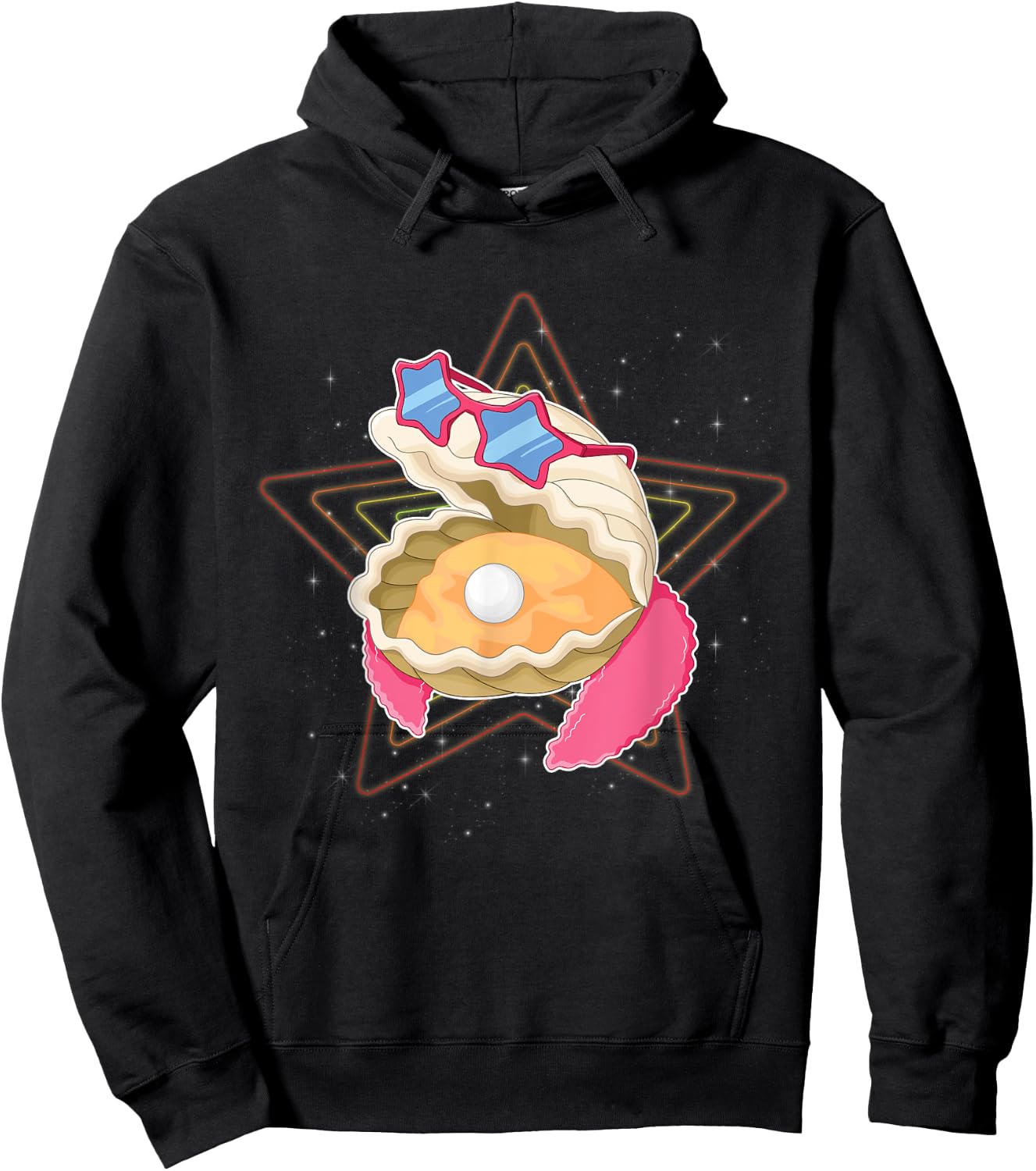 Clam Digger Pun Clamdigger Fresh Clams Clamorous Glamorous Hoodie - Hoodie | Black