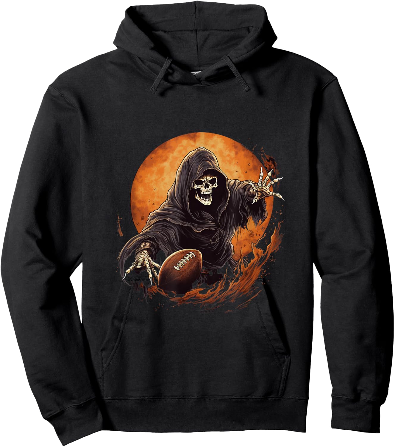 American Football Grim Reaper Hoodie - Hoodie | Black