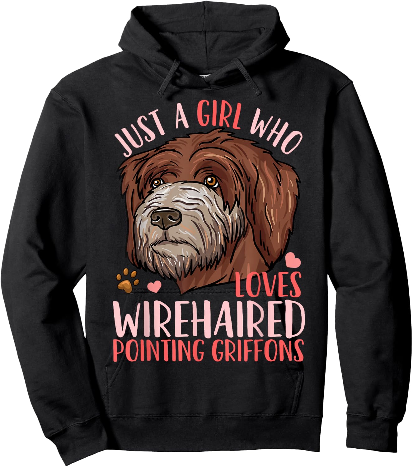 Wirehaired Pointing Griffon Hoodie - Hoodie | Black