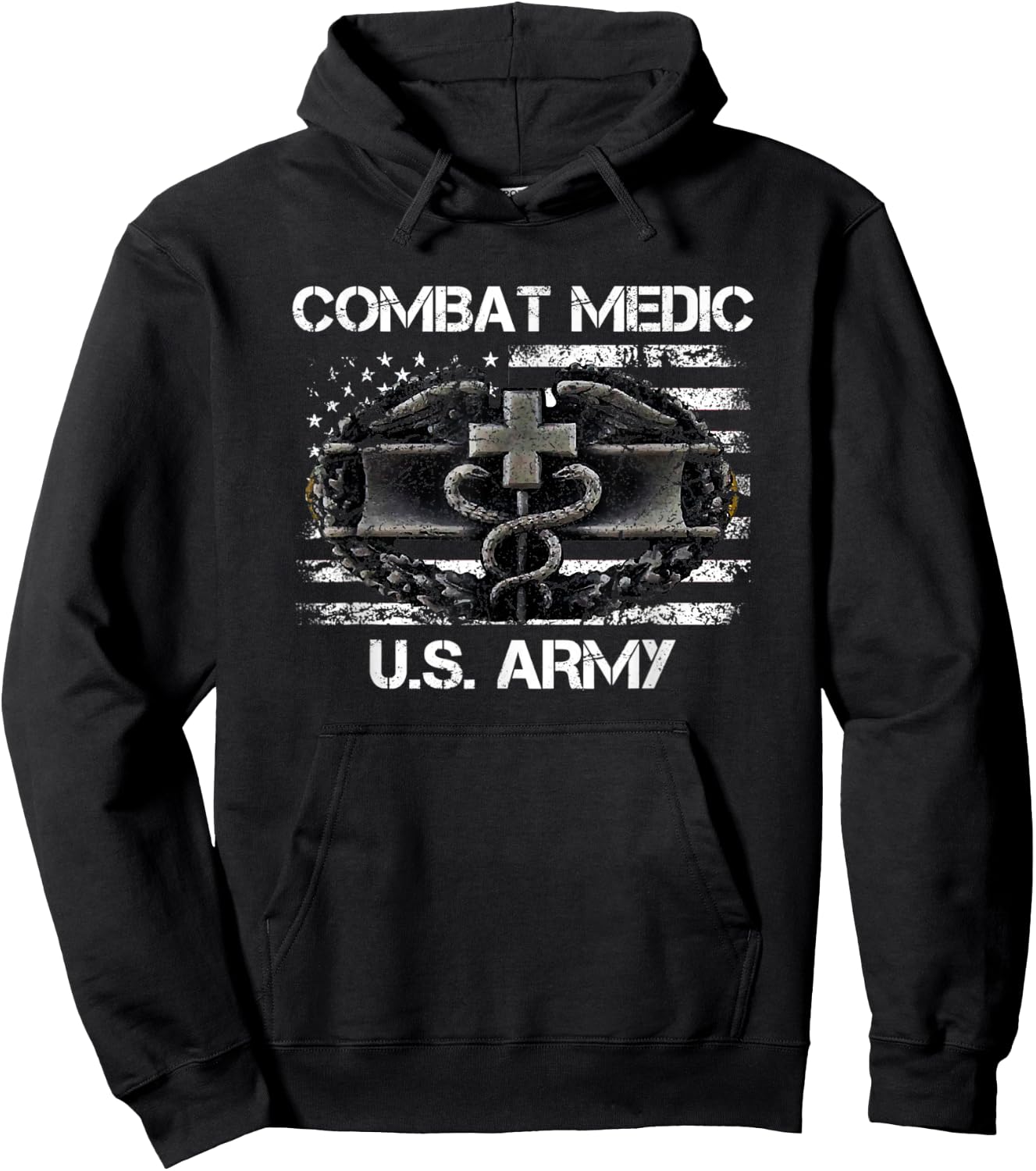 US Army Combat Medic , Perfect Veteran Medical Military Hoodie - Hoodie | Black