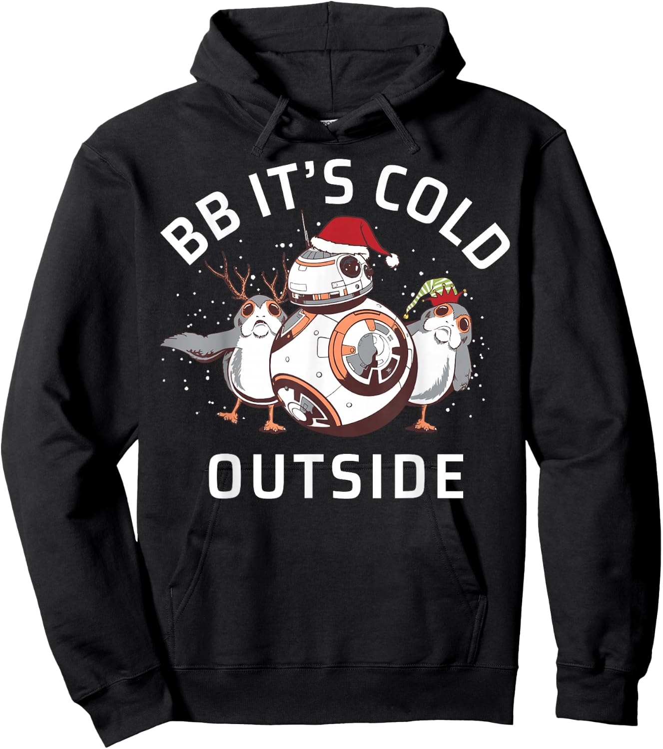 Star Wars Christmas BB It's Cold Outside Hoodie - Hoodie | Black