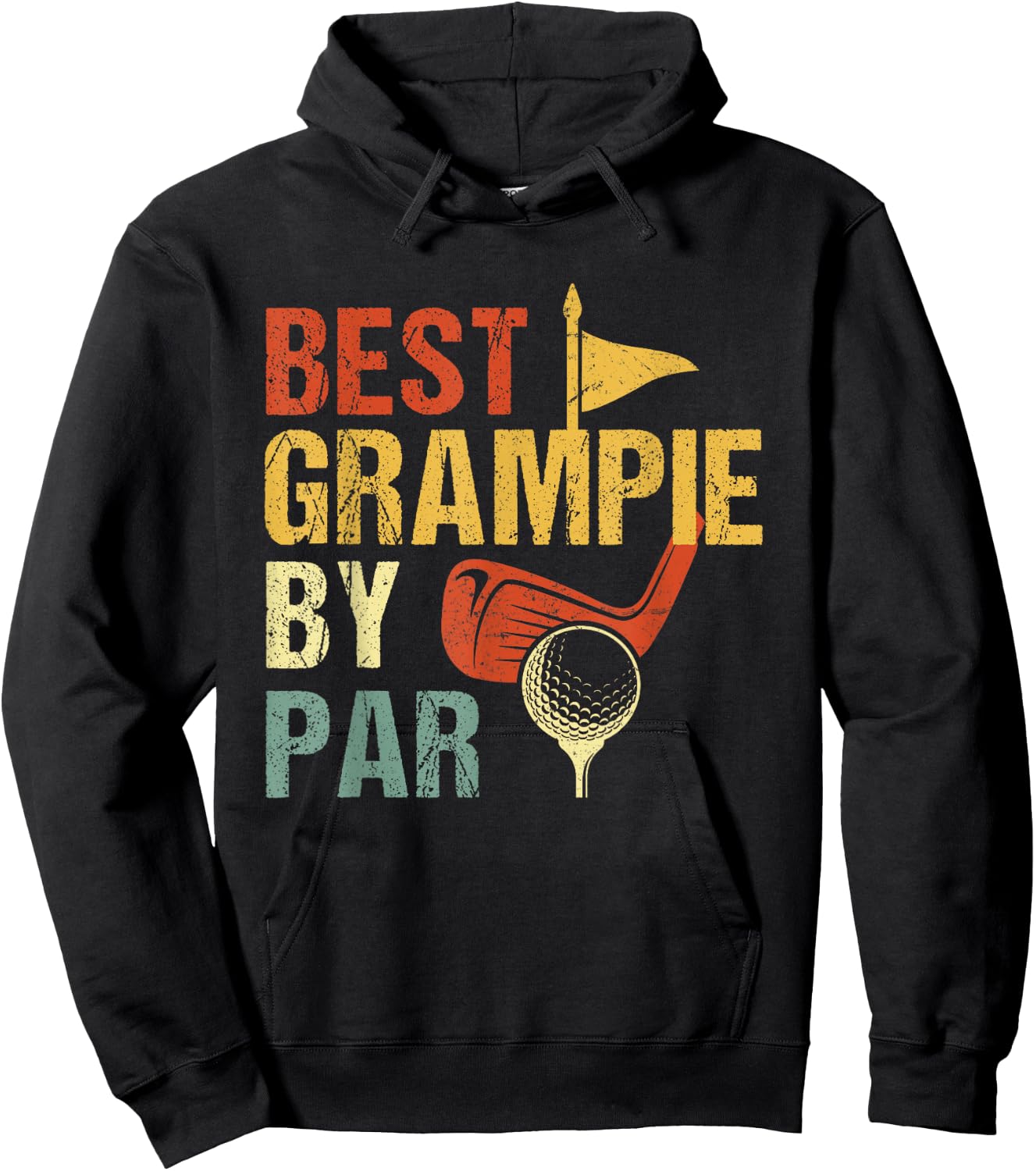 Best Grampie By Par Golf Shirt Father's Day Hoodie - Hoodie | Black