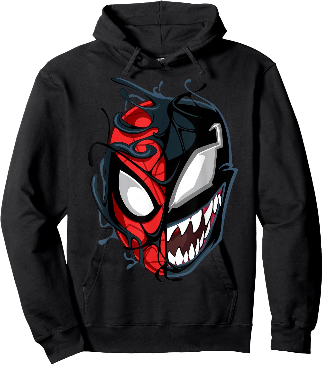 Marvel Spider-Man Maximum Venom Spider-Man Big Face Hoodie - Hoodie | Black