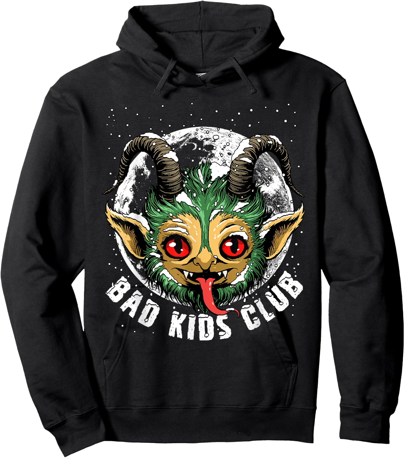 Krampus Shirt Bad Kids Club Germanic Christmas Demon Horror Hoodie - Hoodie | Black
